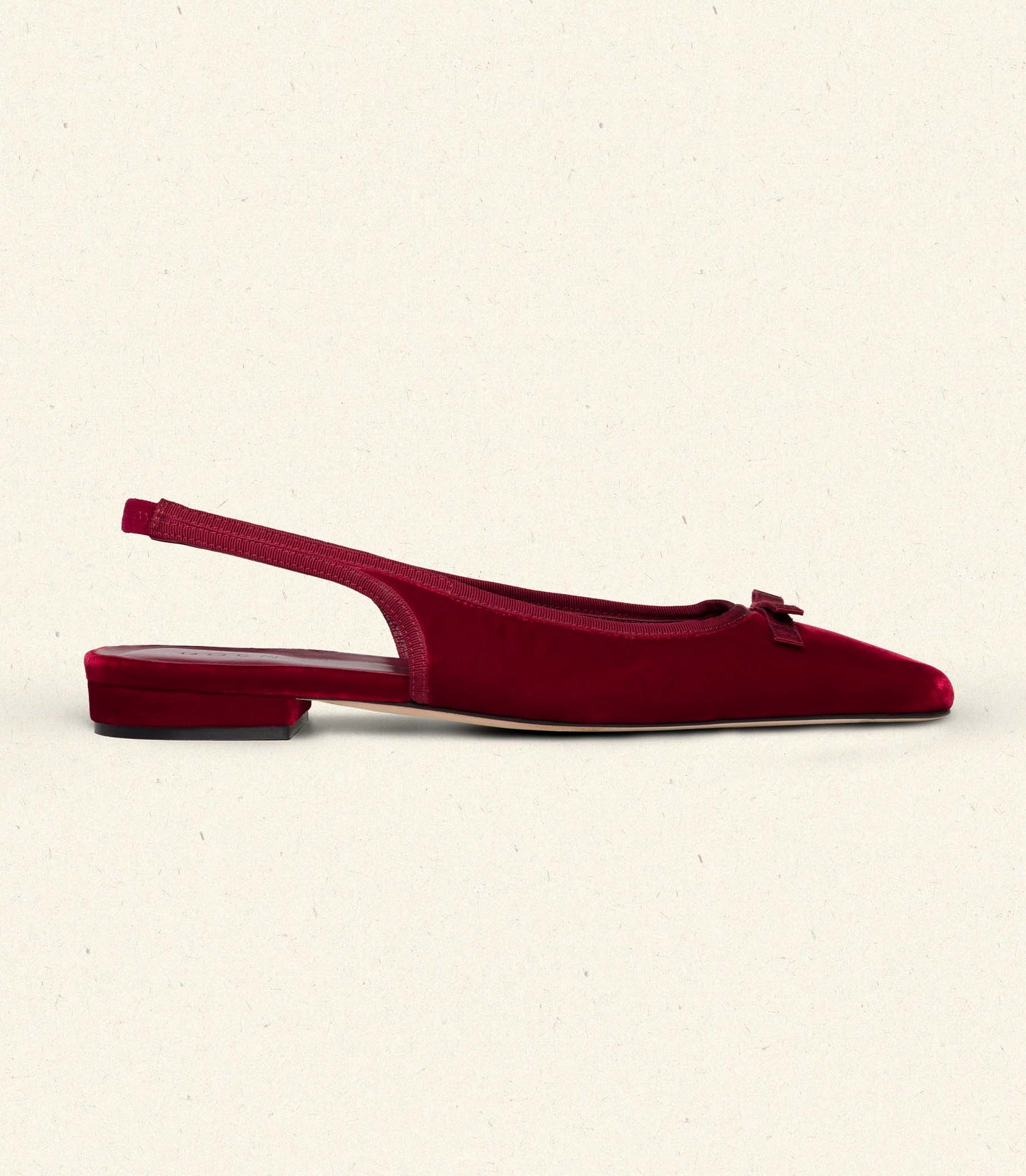 COSSIMA SLINGBACK -- RUBY VELVET