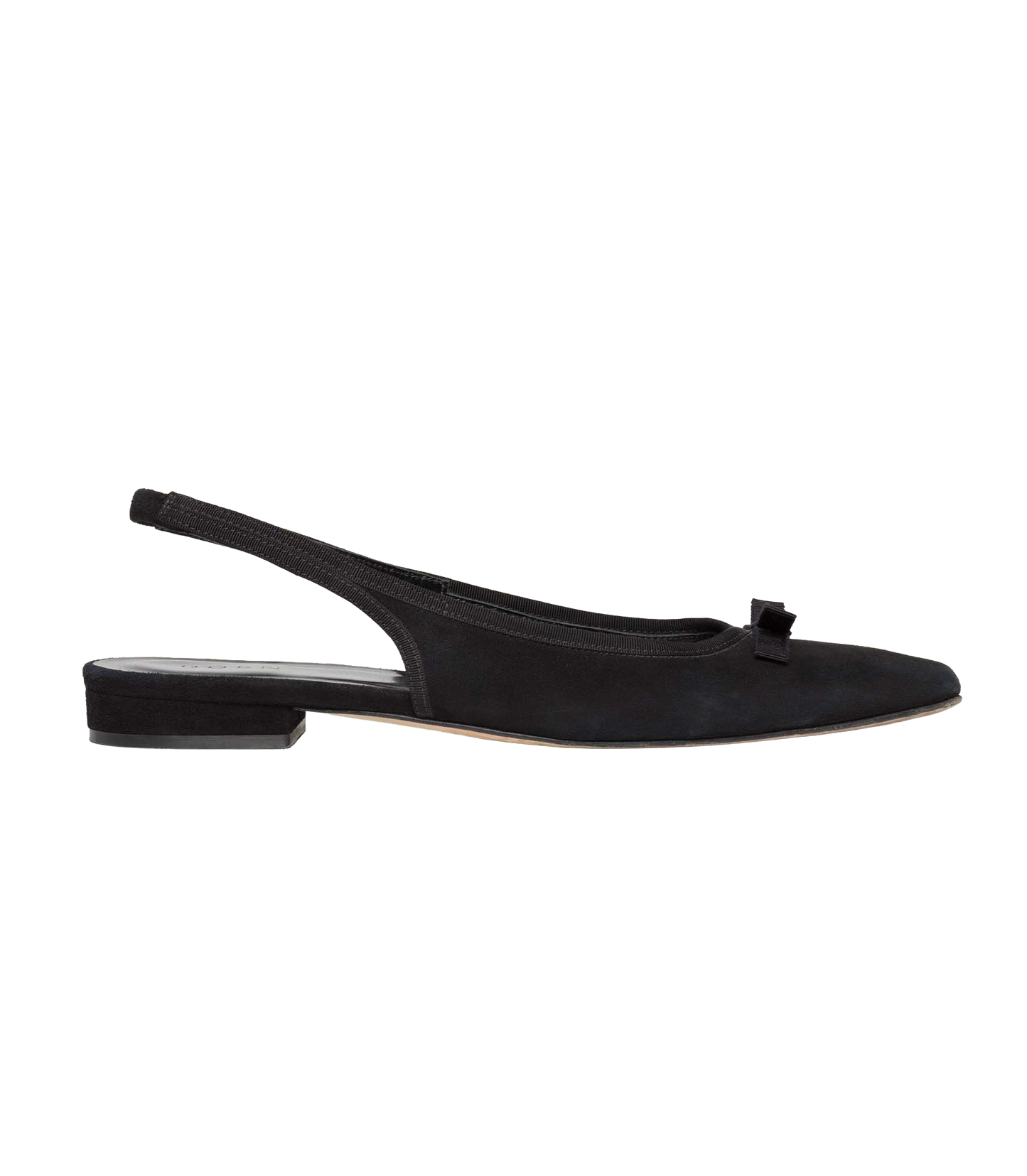 COSSIMA SLINGBACK -- BLACK SUEDE