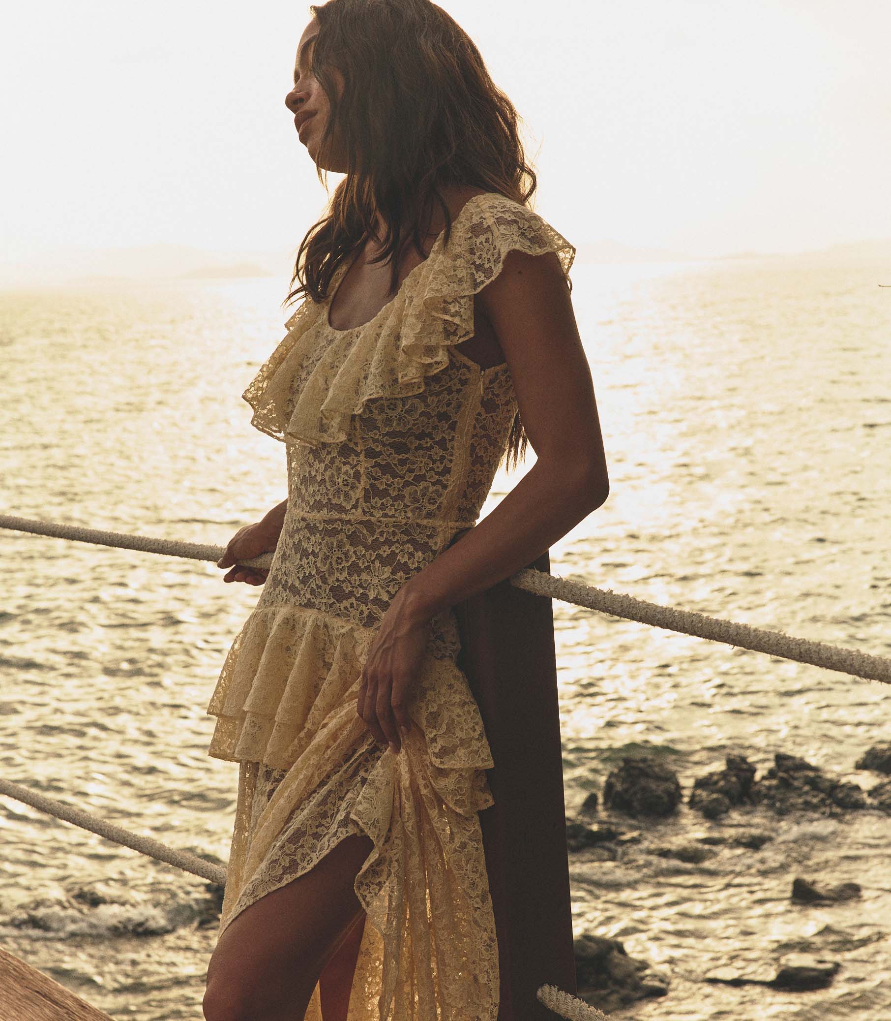 COSTINE DRESS -- VANILLA view 4
