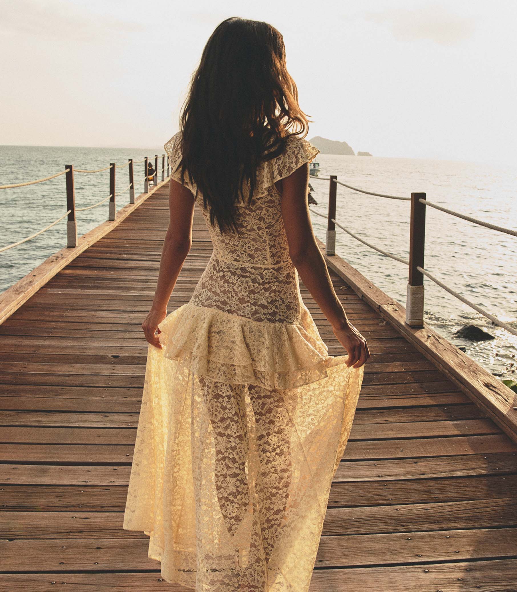 COSTINE DRESS -- VANILLA view 6
