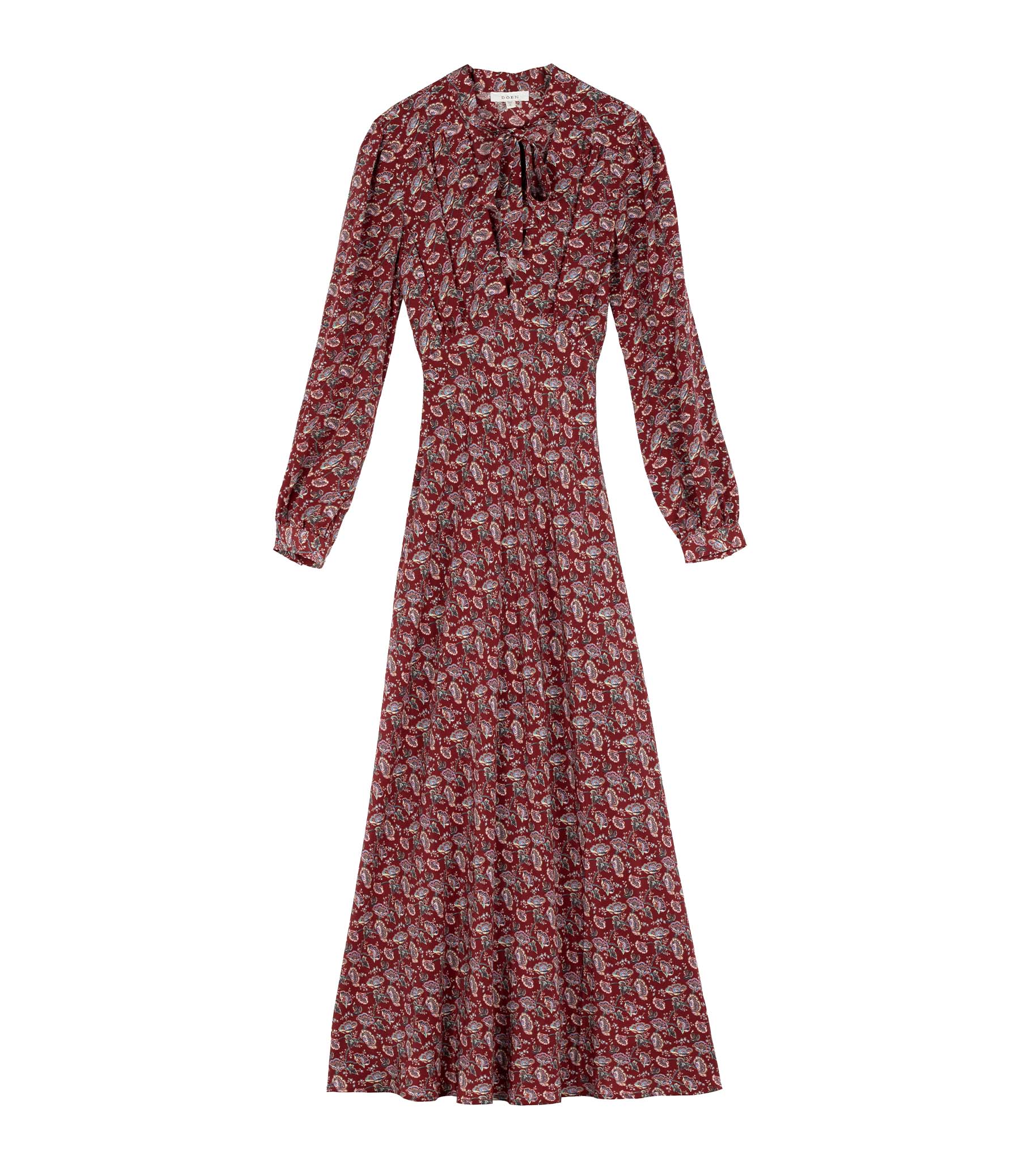 CHANSON DRESS -- GARNET ARBOR ROSE FLORAL view 5