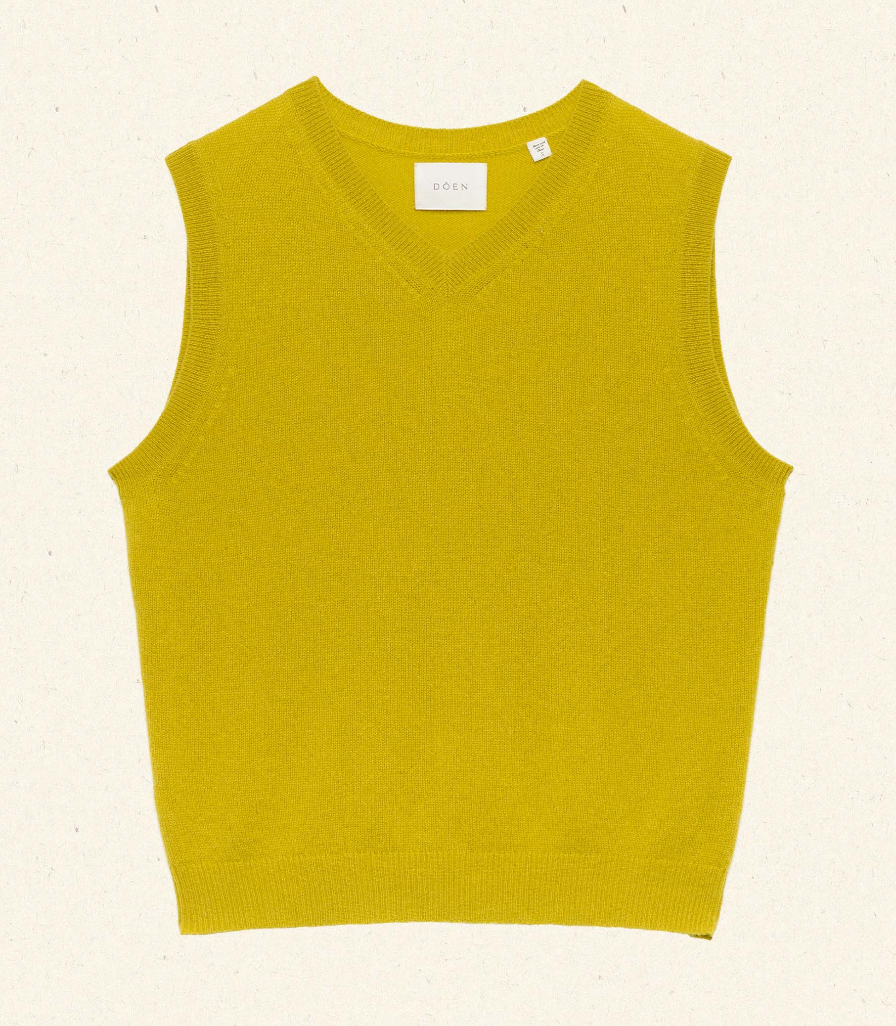 DAMIA CASHMERE VEST -- ANTIQUE MOSS view 7