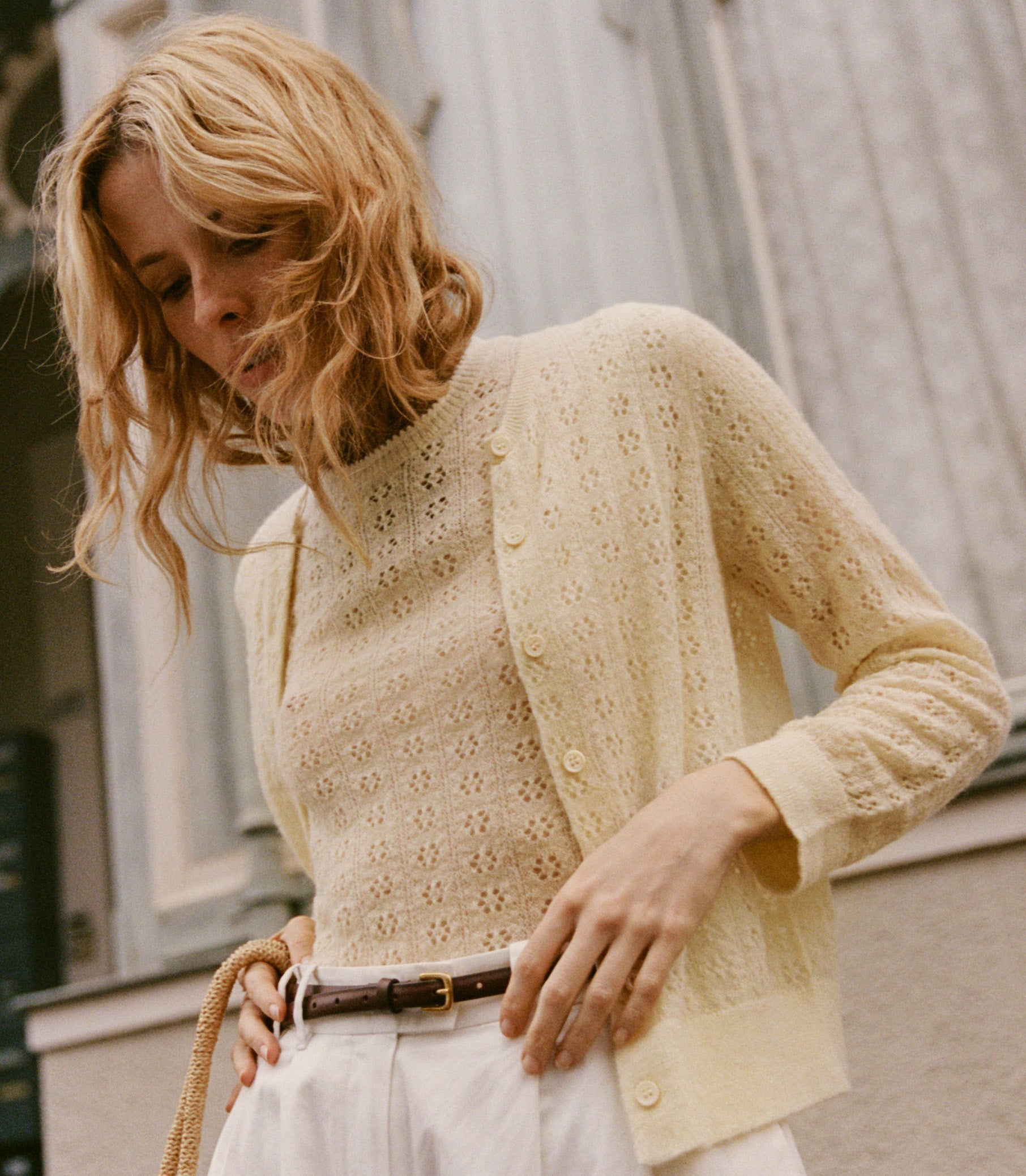 HMD -- DANAE POINTELLE CARDIGAN -- VANILLA view 5
