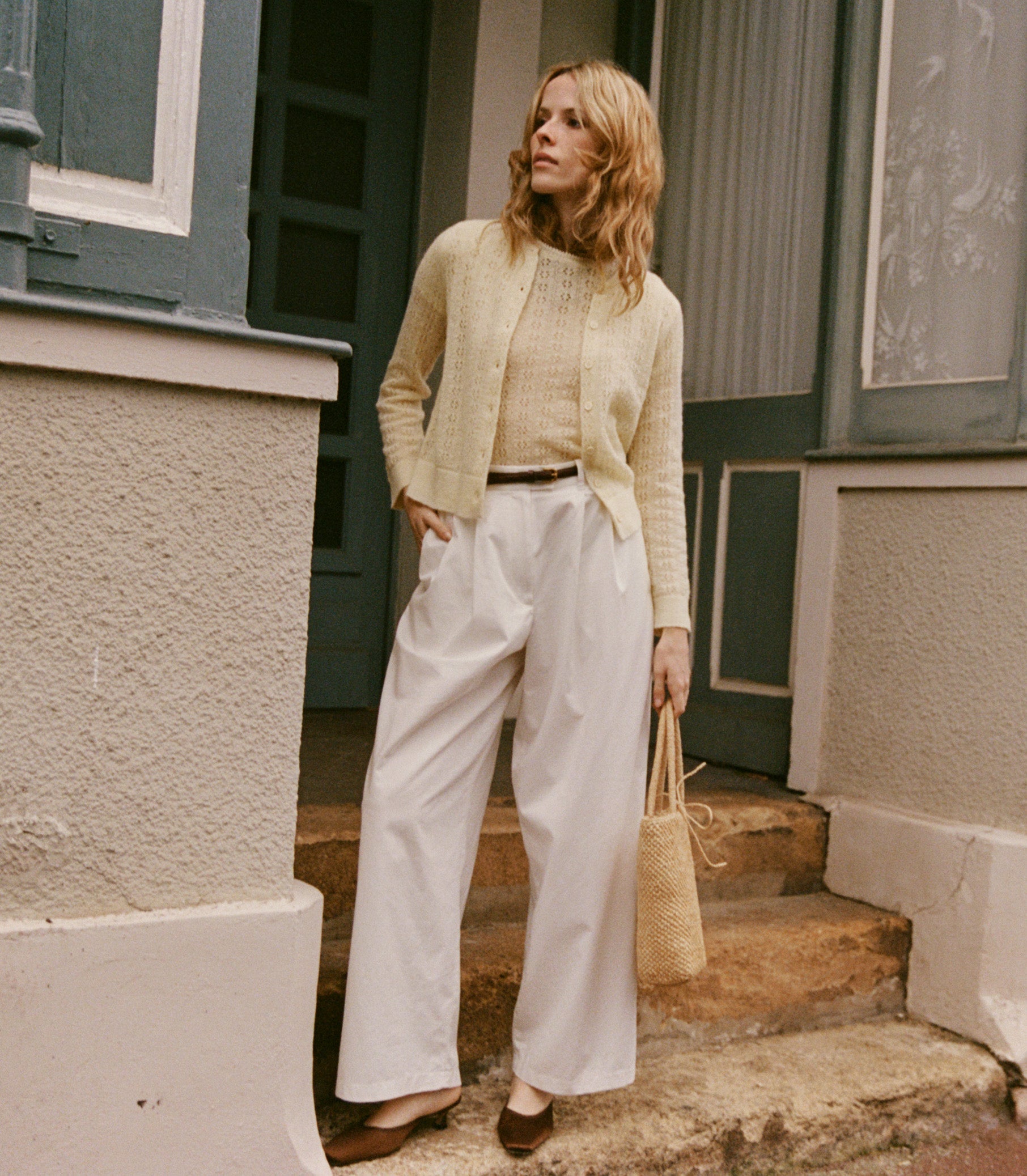 HMD -- DANAE POINTELLE CARDIGAN -- VANILLA view 4
