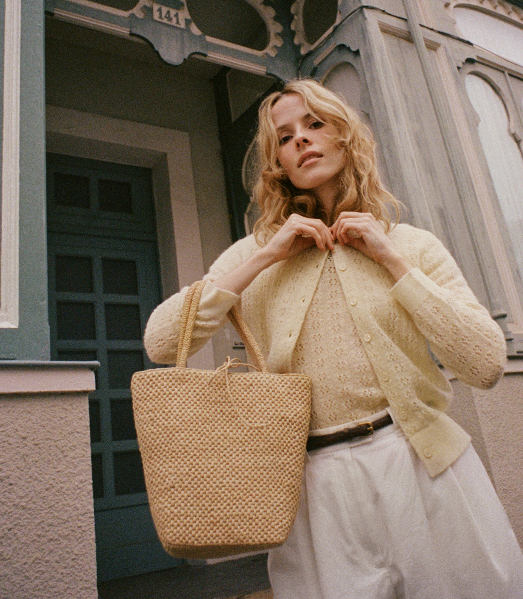 HMD -- DANAE POINTELLE CARDIGAN -- VANILLA view 3

