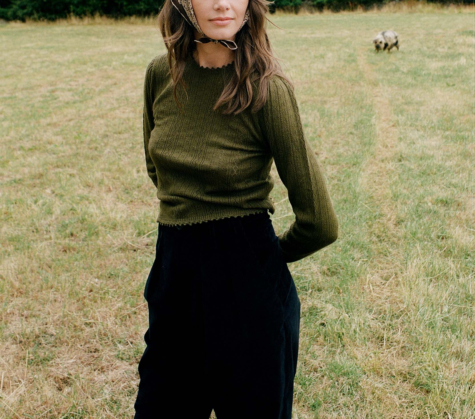 HMD -- DANIELA PULLOVER -- OLIVE BRANCH