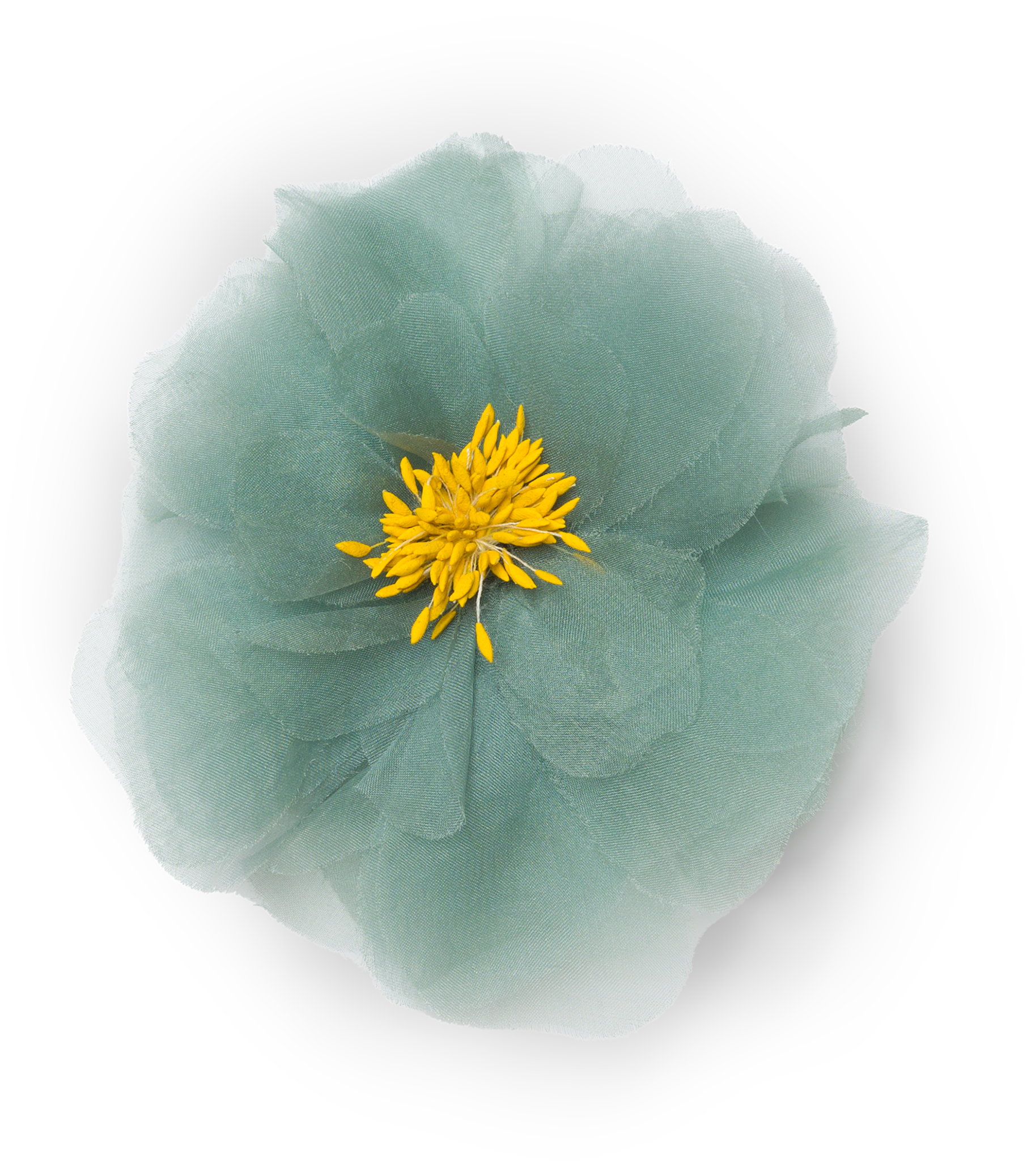 DANI BARRETTE -- TEAL ORGANZA view 3
