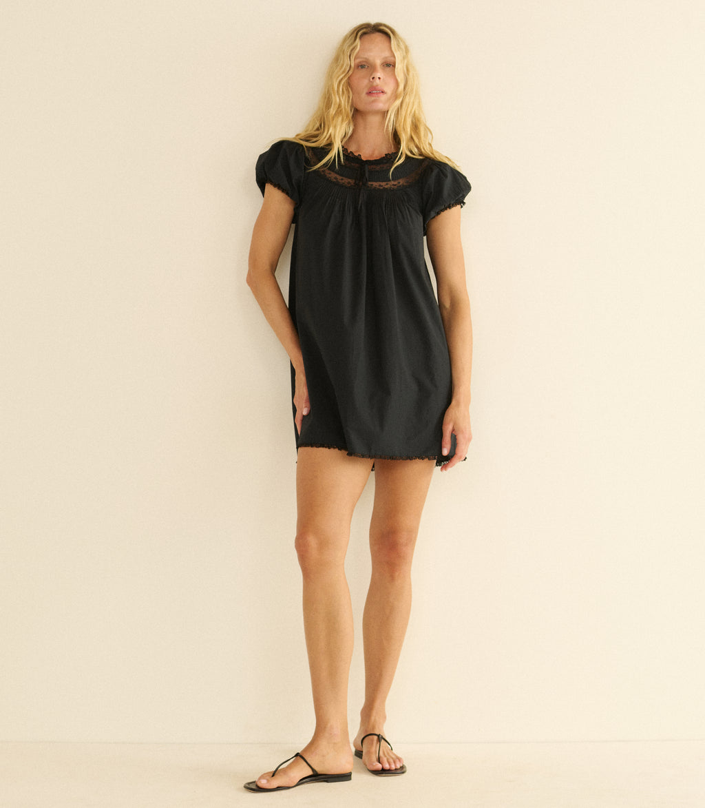 doen black mini dress Daphne - the Ema Dress is Color:Black With Natural dress_type_Ball Gown What You Want Black