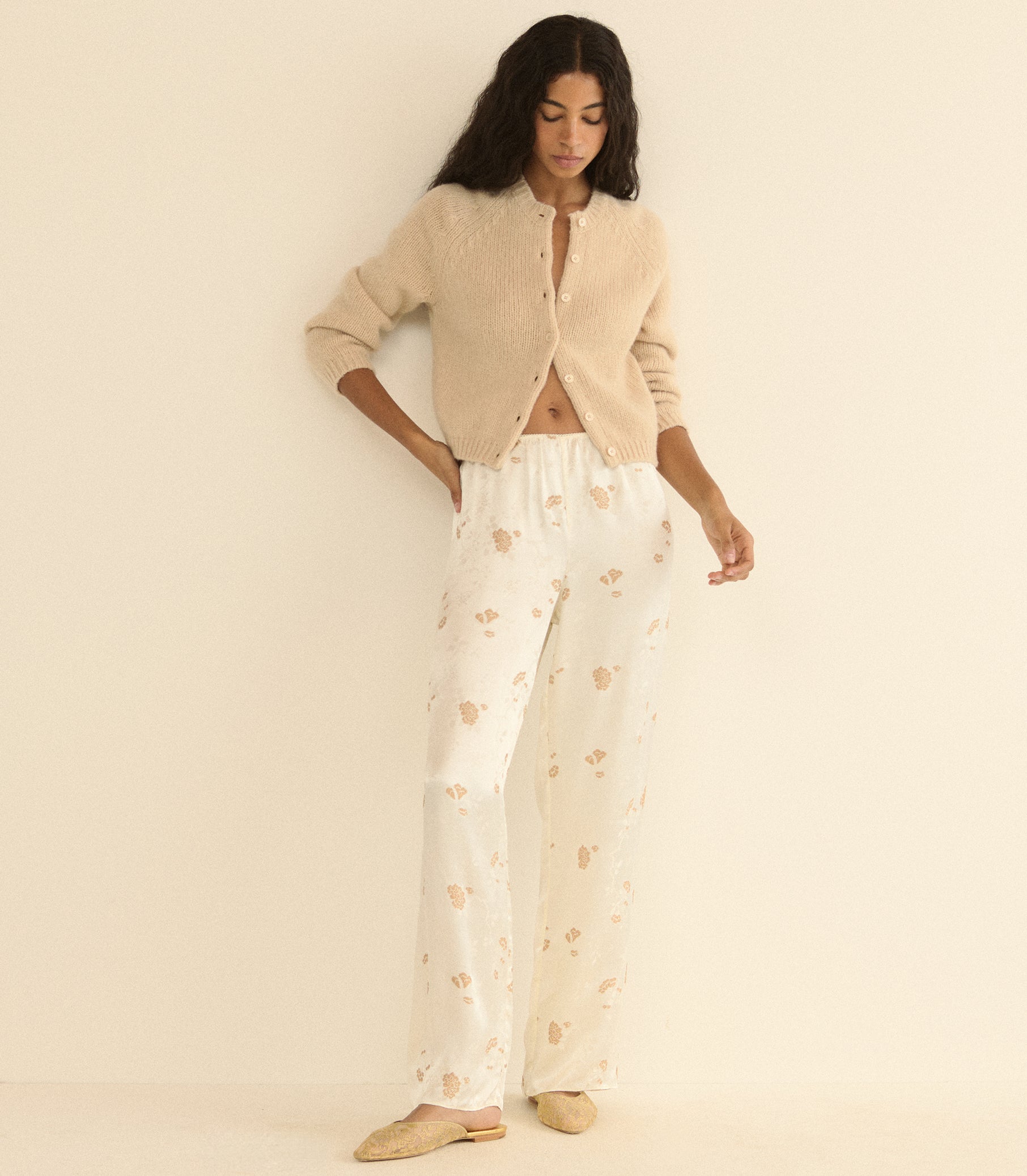 DARCY CARDIGAN -- ALMONDINE view 17
