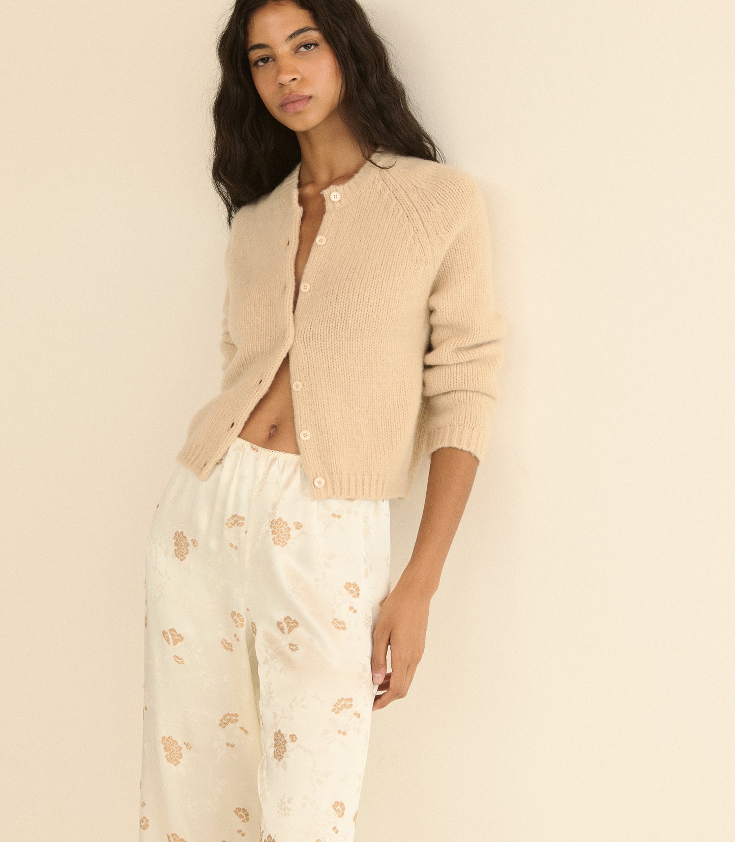 DARCY CARDIGAN -- ALMONDINE