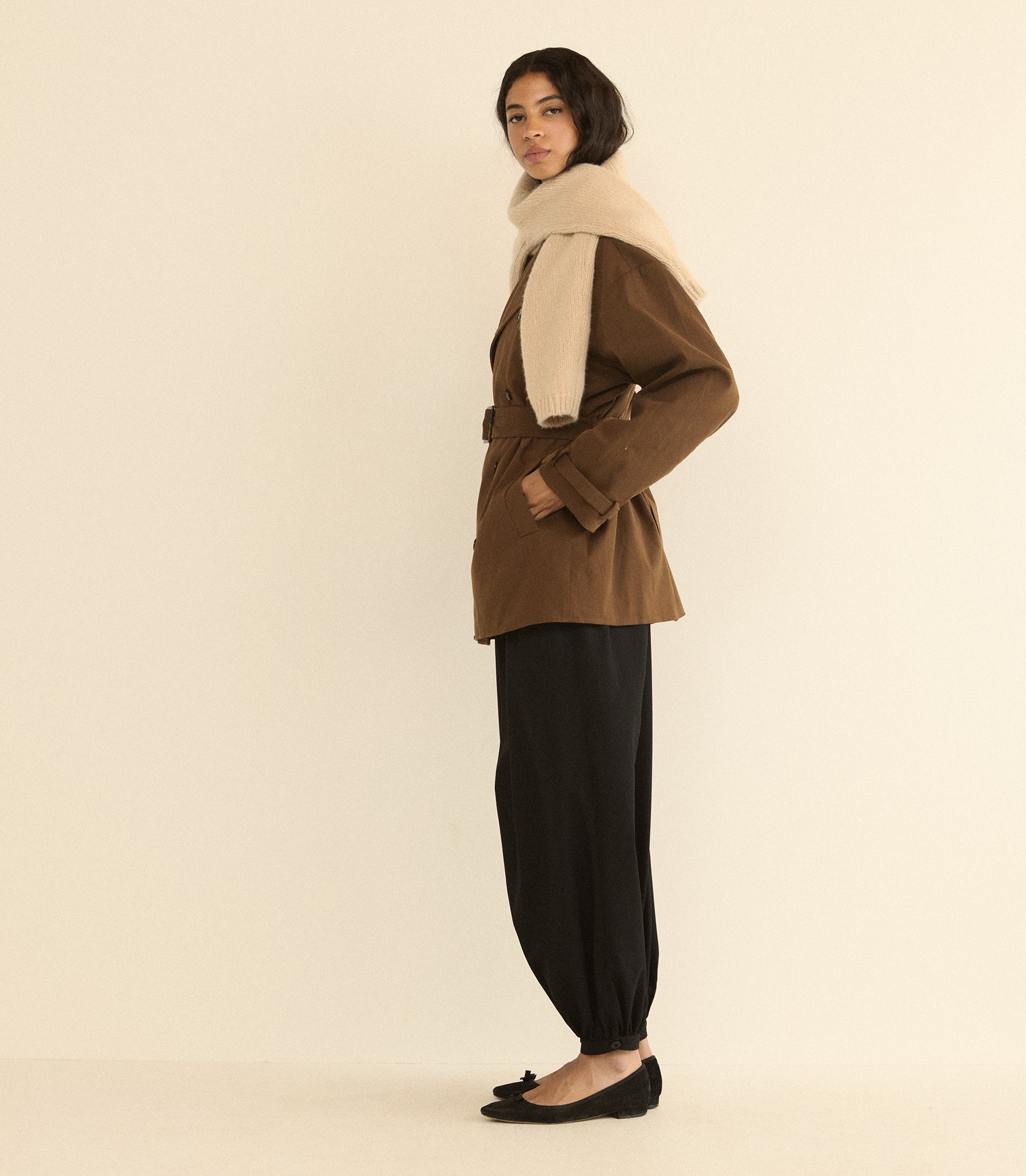 DARCY CARDIGAN -- ALMONDINE view 22
