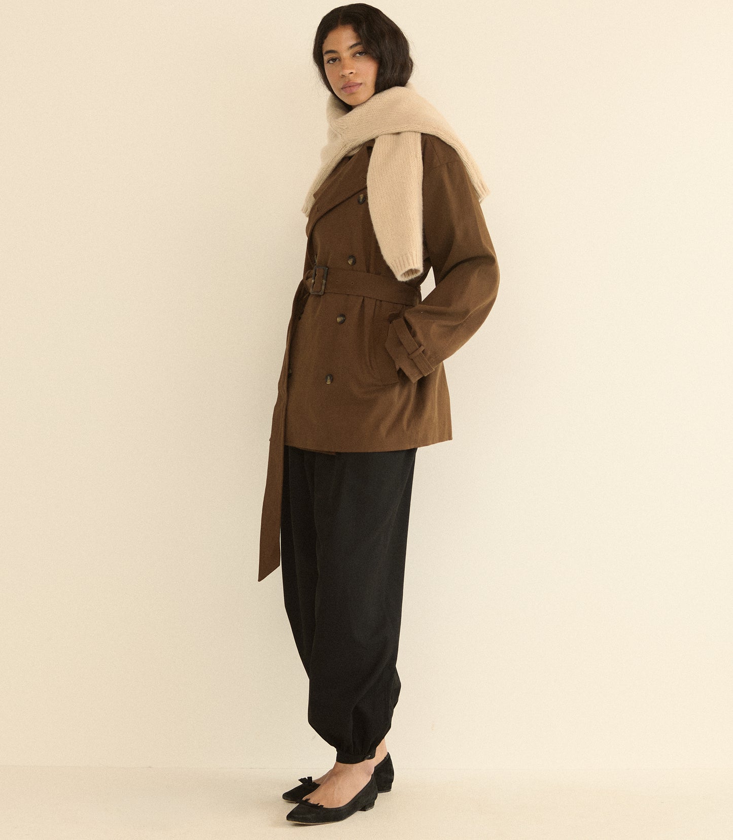 DARCY CARDIGAN -- ALMONDINE