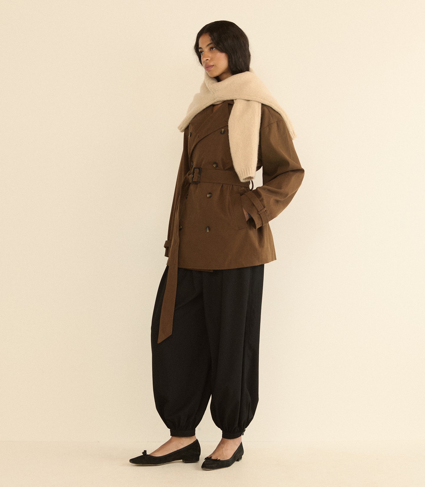 DARCY CARDIGAN -- ALMONDINE