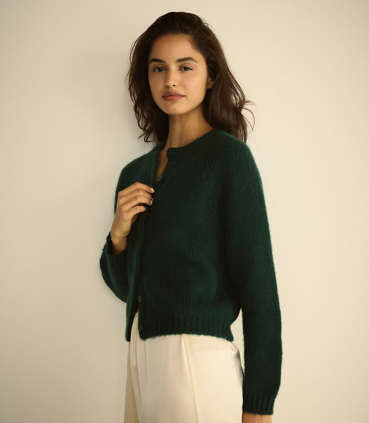 DARCY CARDIGAN -- SCARAB view 2

