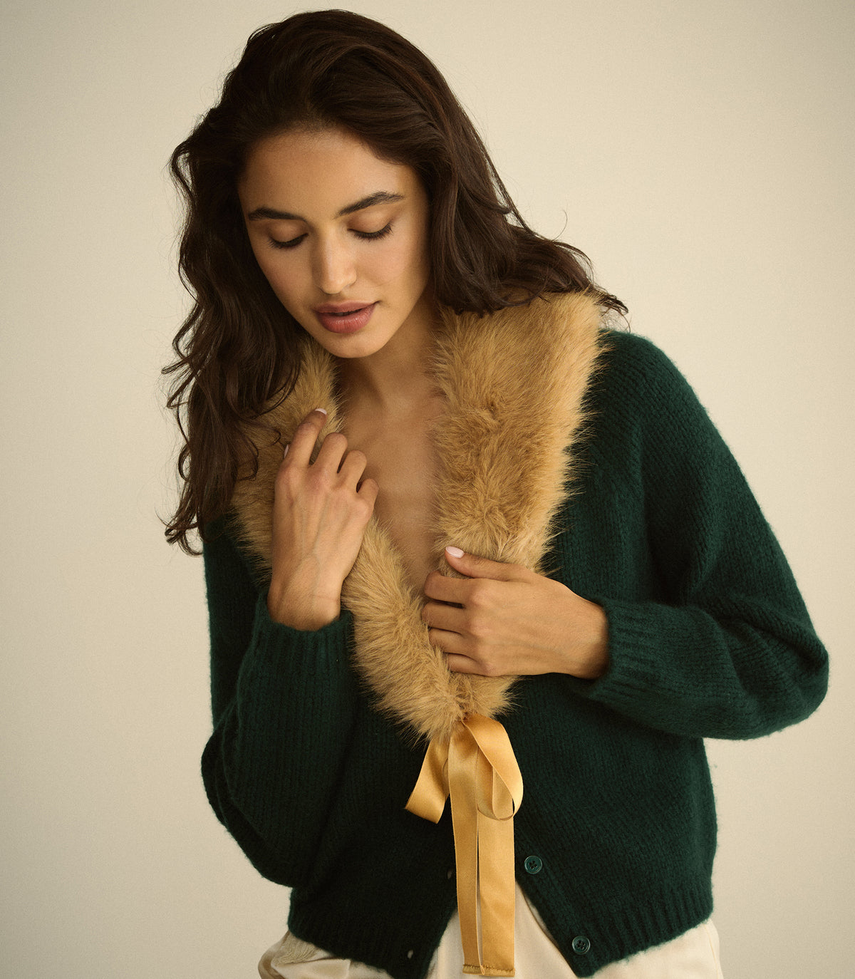 DARCY CARDIGAN -- SCARAB view 5
