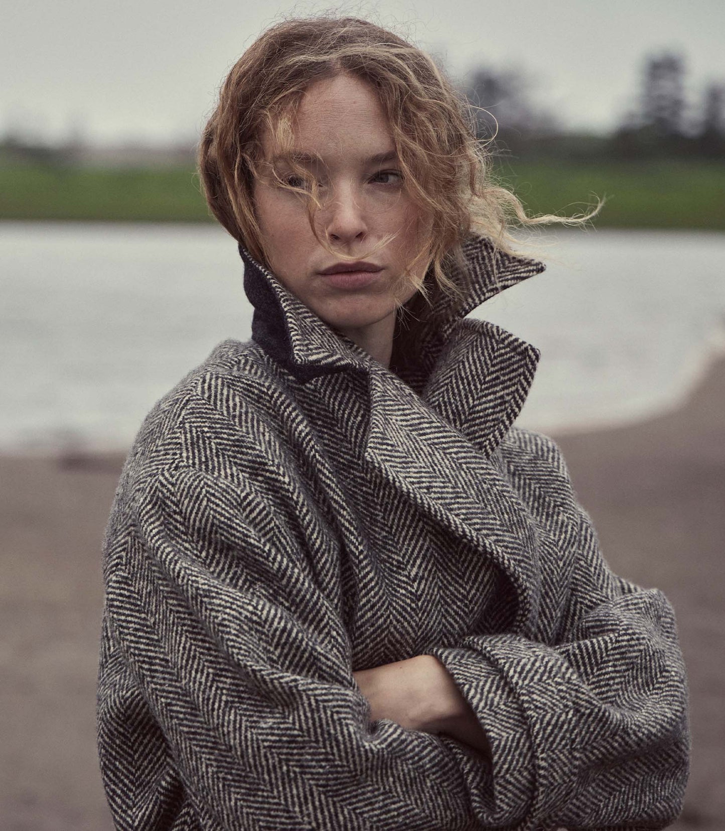 HMD -- DAVIS COAT -- HERRINGBONE