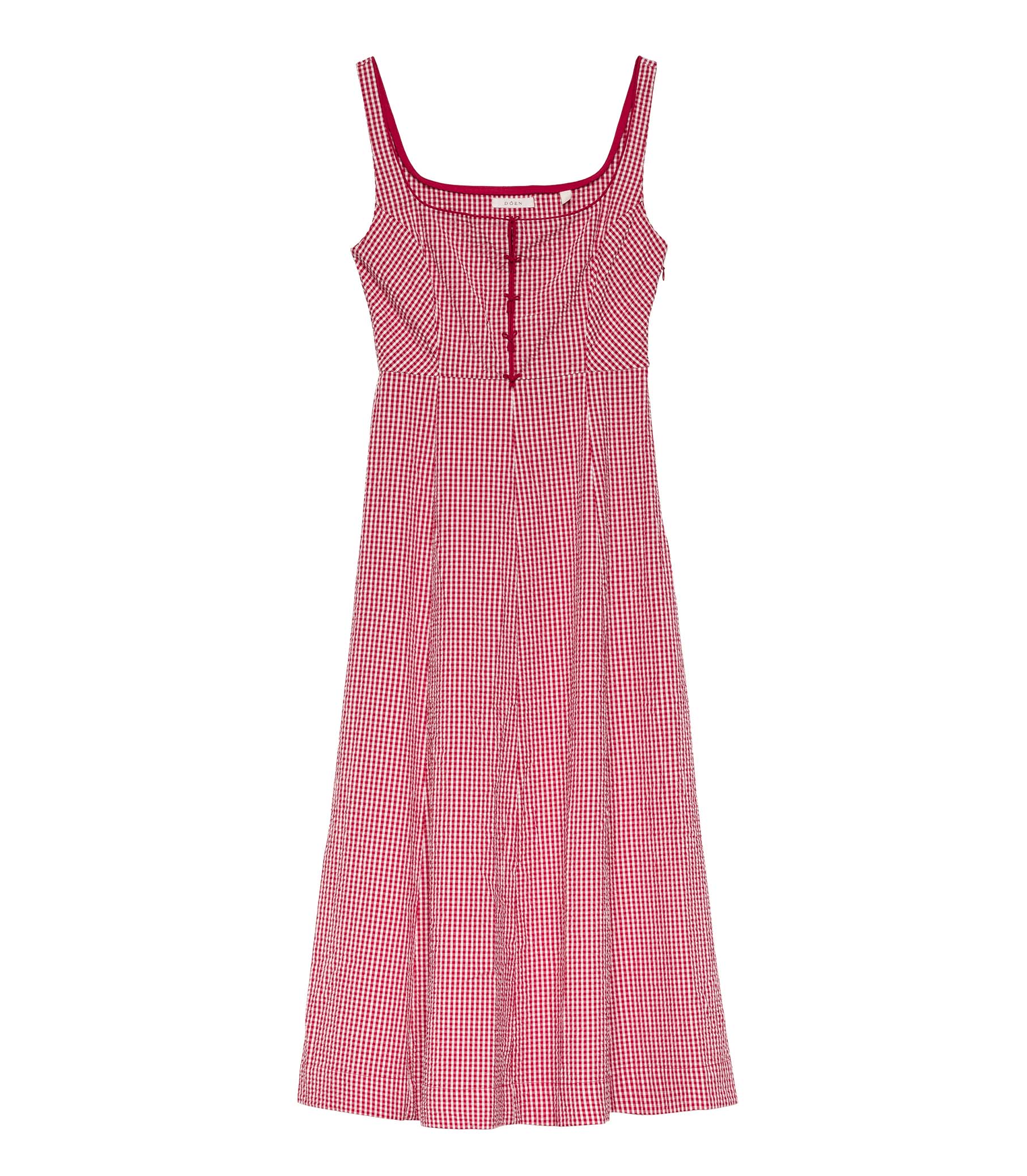 HMD -- DELANEY DRESS -- ROUGE LA MADDALENA GINGHAM view 9
