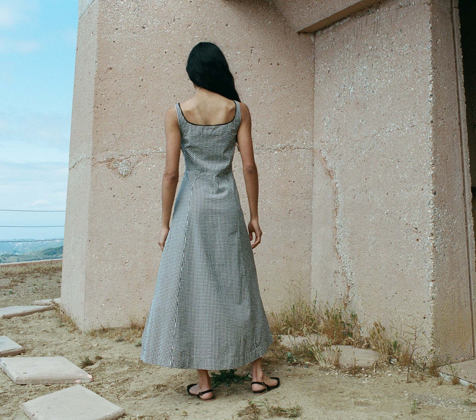 HMD -- DELANEY DRESS -- LA MADDALENA GINGHAM view 4

