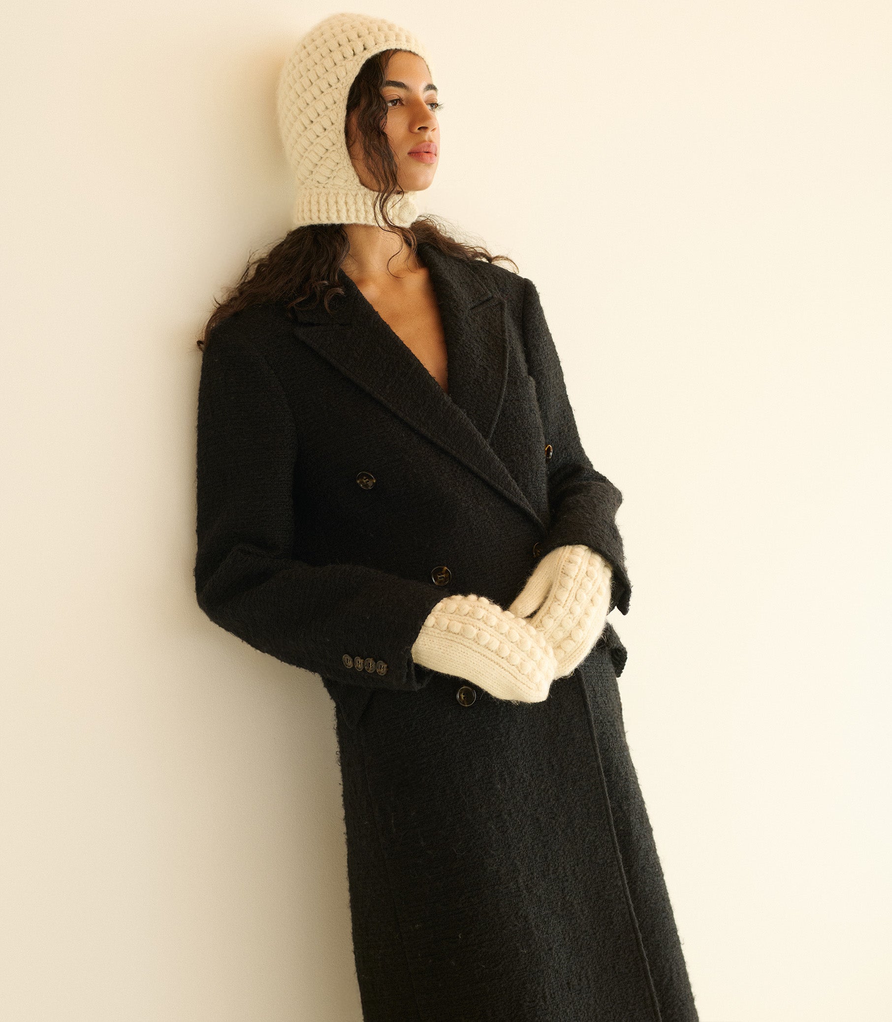 DENEIGE HAT -- IVORY view 2