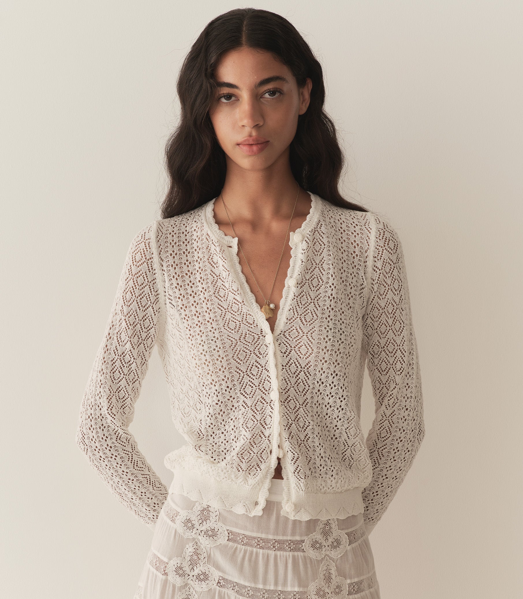 HMD -- DIANE CARDIGAN -- IVORY view 1

