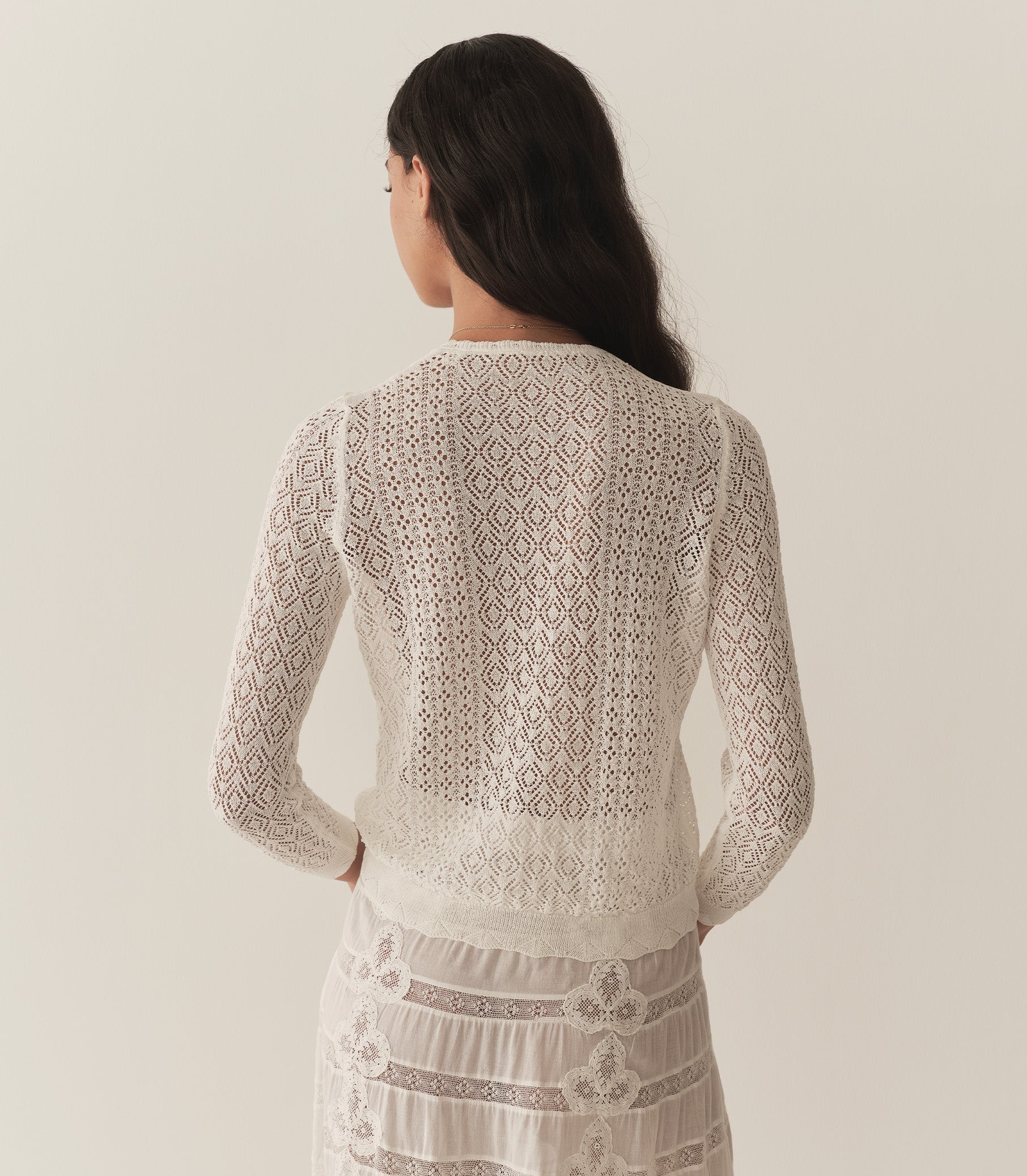 HMD -- DIANE CARDIGAN -- IVORY view 3
