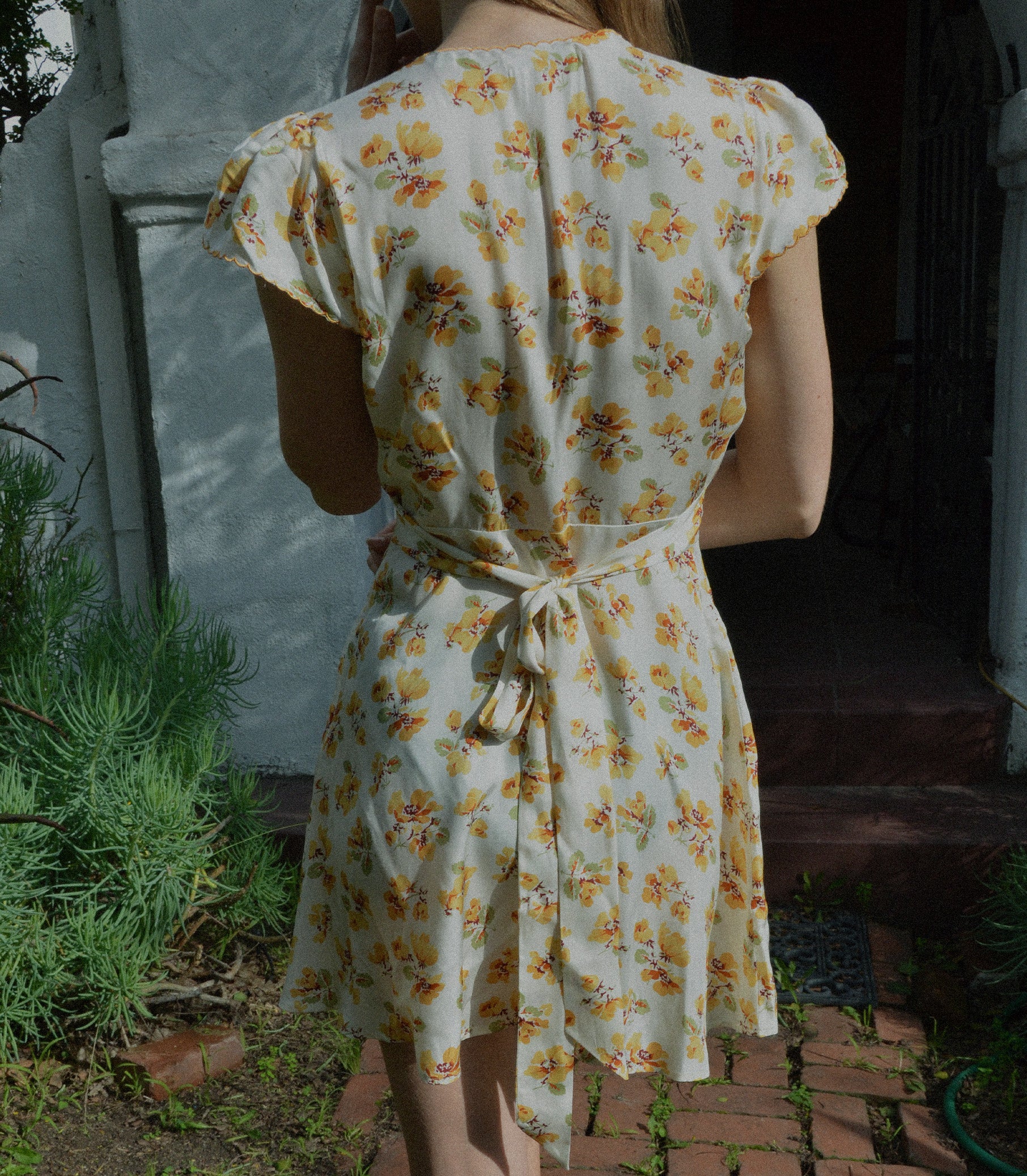 DIANNE DRESS -- AMBER FROLICKING FLORAL view 3