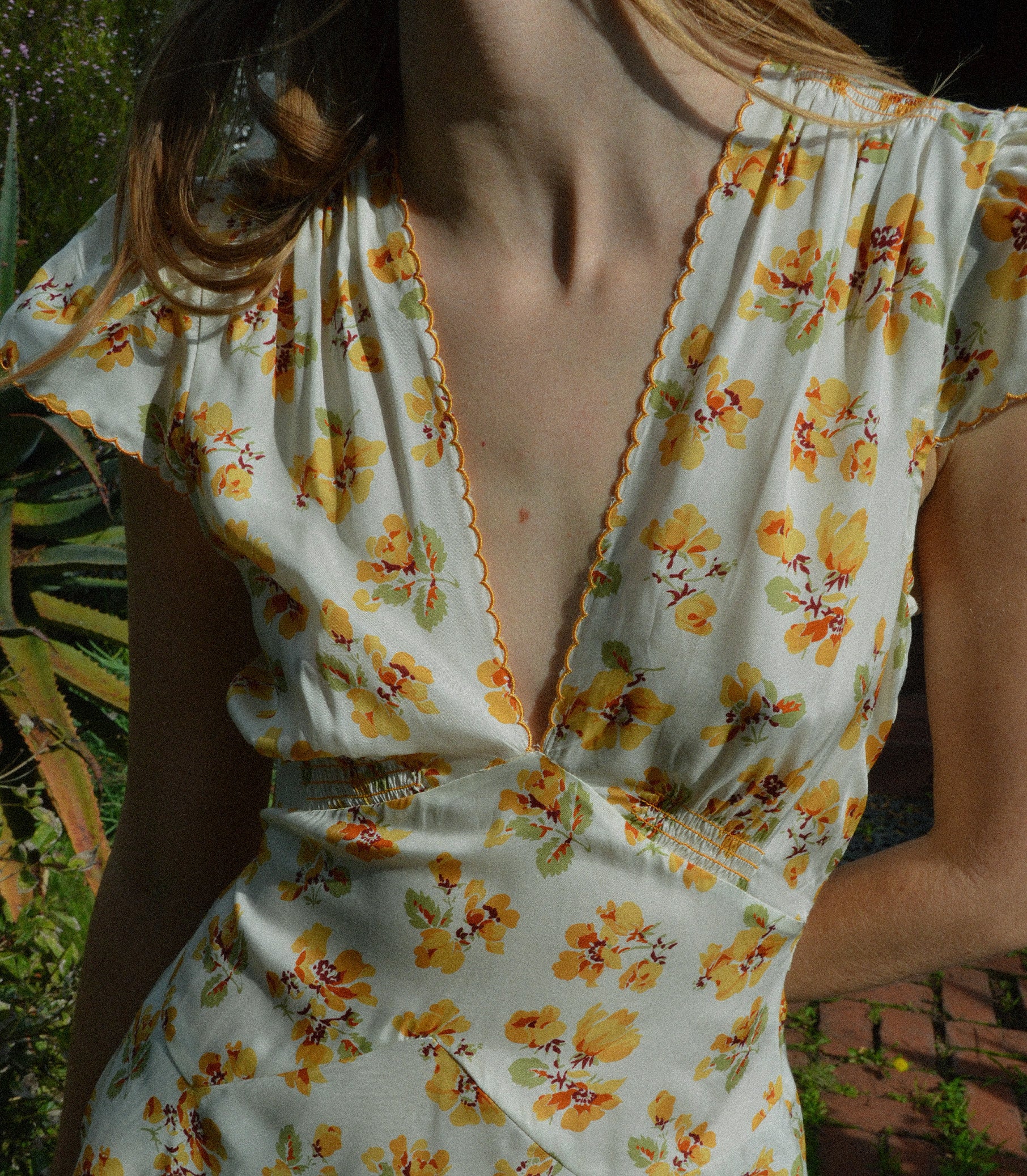 DIANNE DRESS -- AMBER FROLICKING FLORAL view 1