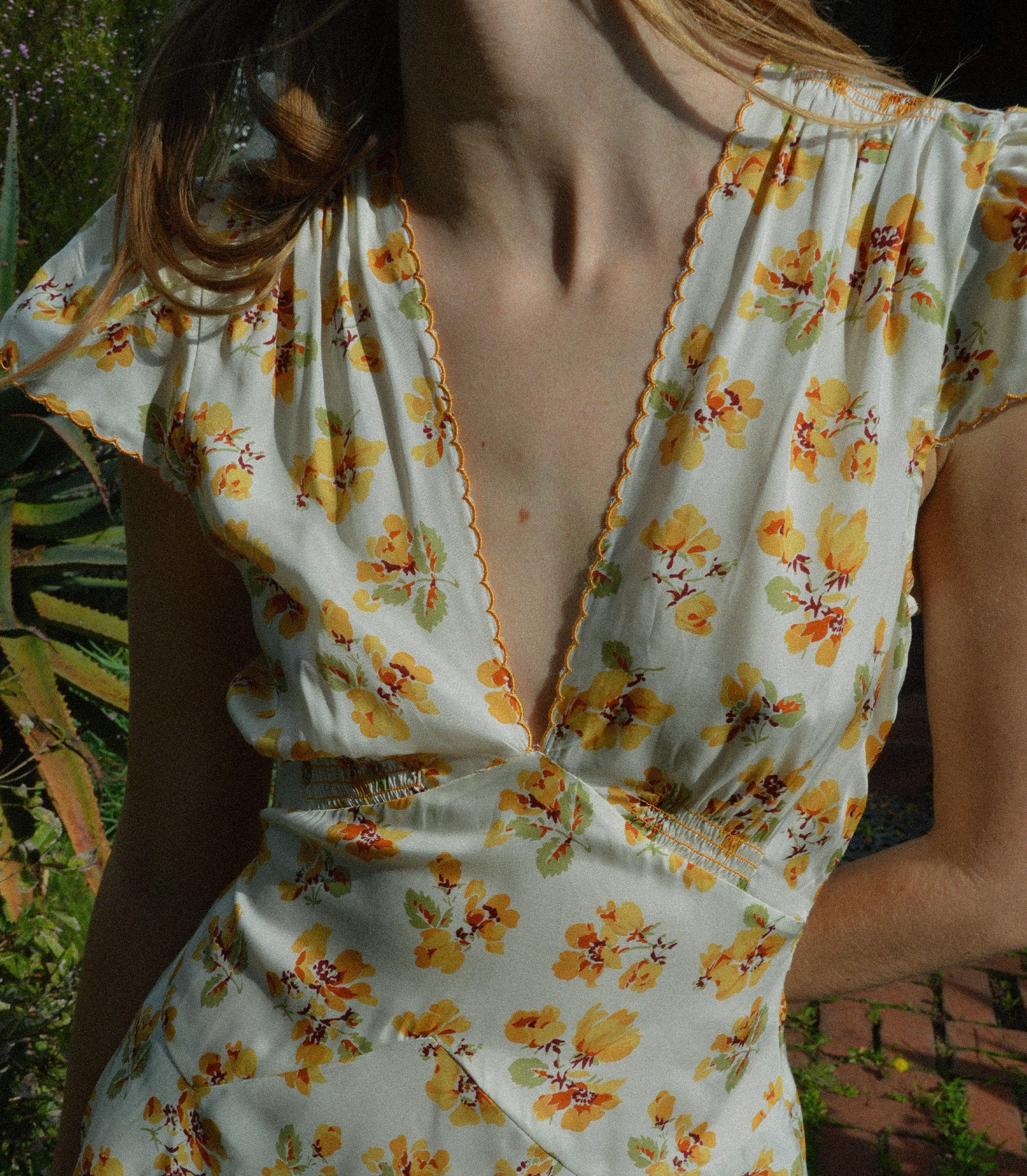HMD -- DIANNE DRESS -- AMBER FROLICKING FLORAL view 1
