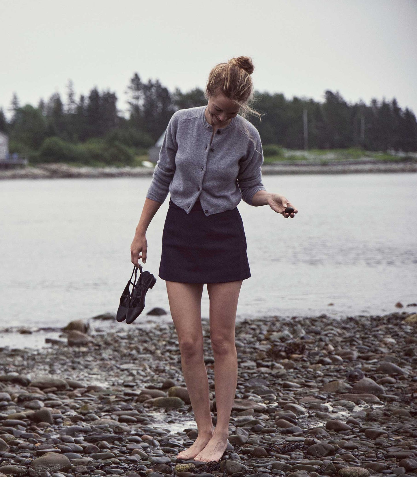 HMD -- ASHFORD CARDIGAN -- PEBBLE GREY