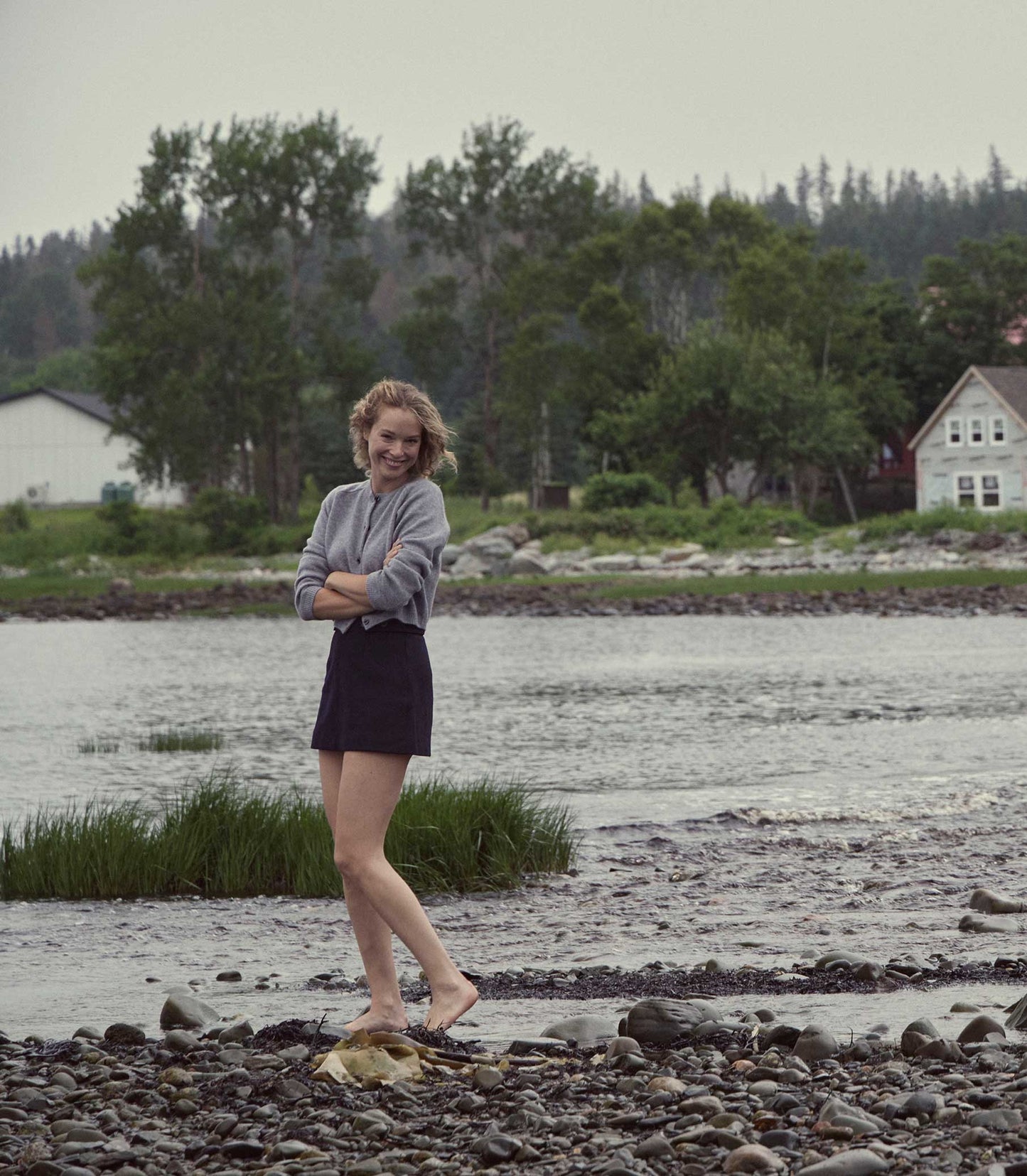 HMD -- ASHFORD CARDIGAN -- PEBBLE GREY