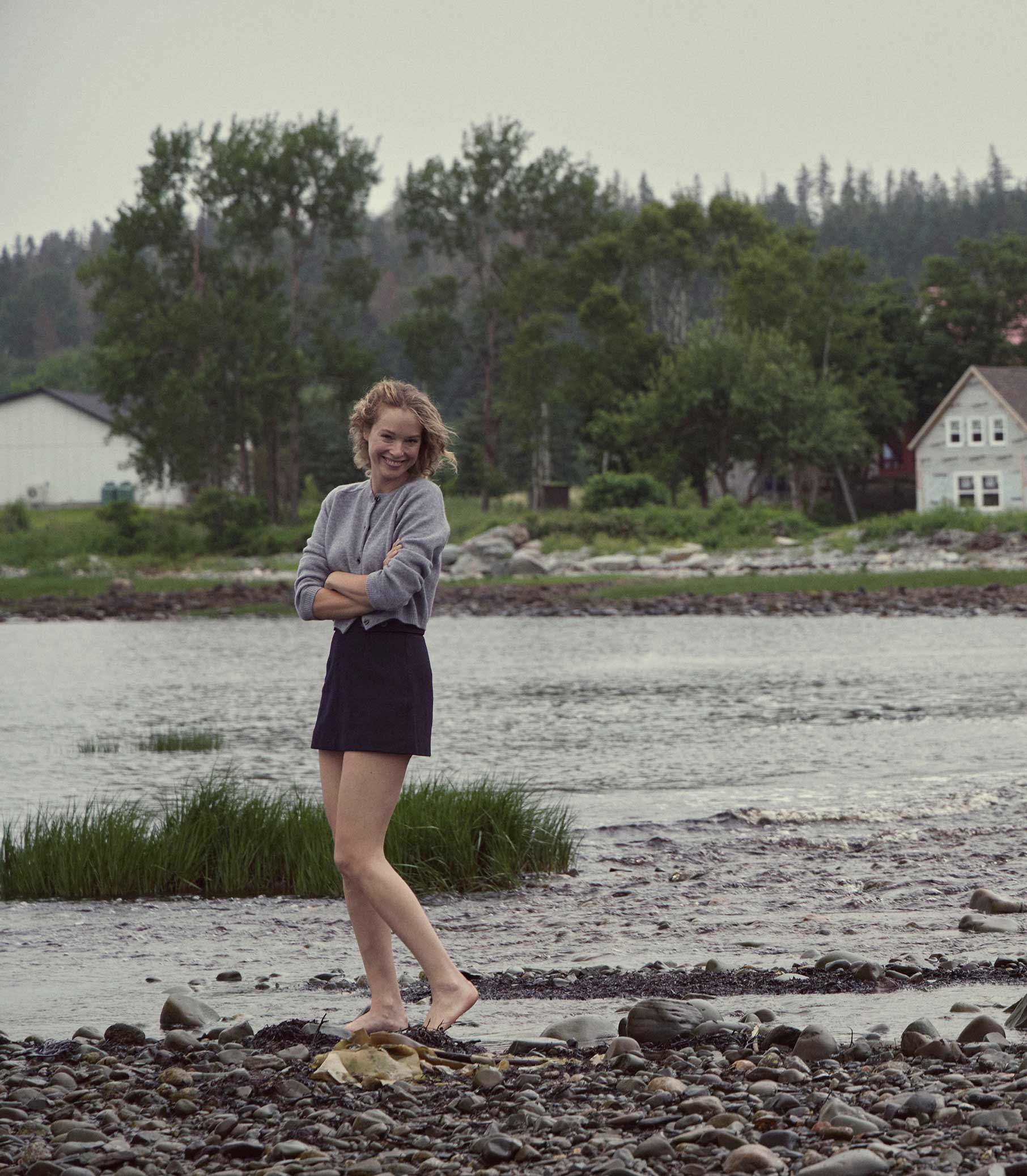 HMD -- ASHFORD CARDIGAN -- PEBBLE GREY view 5
