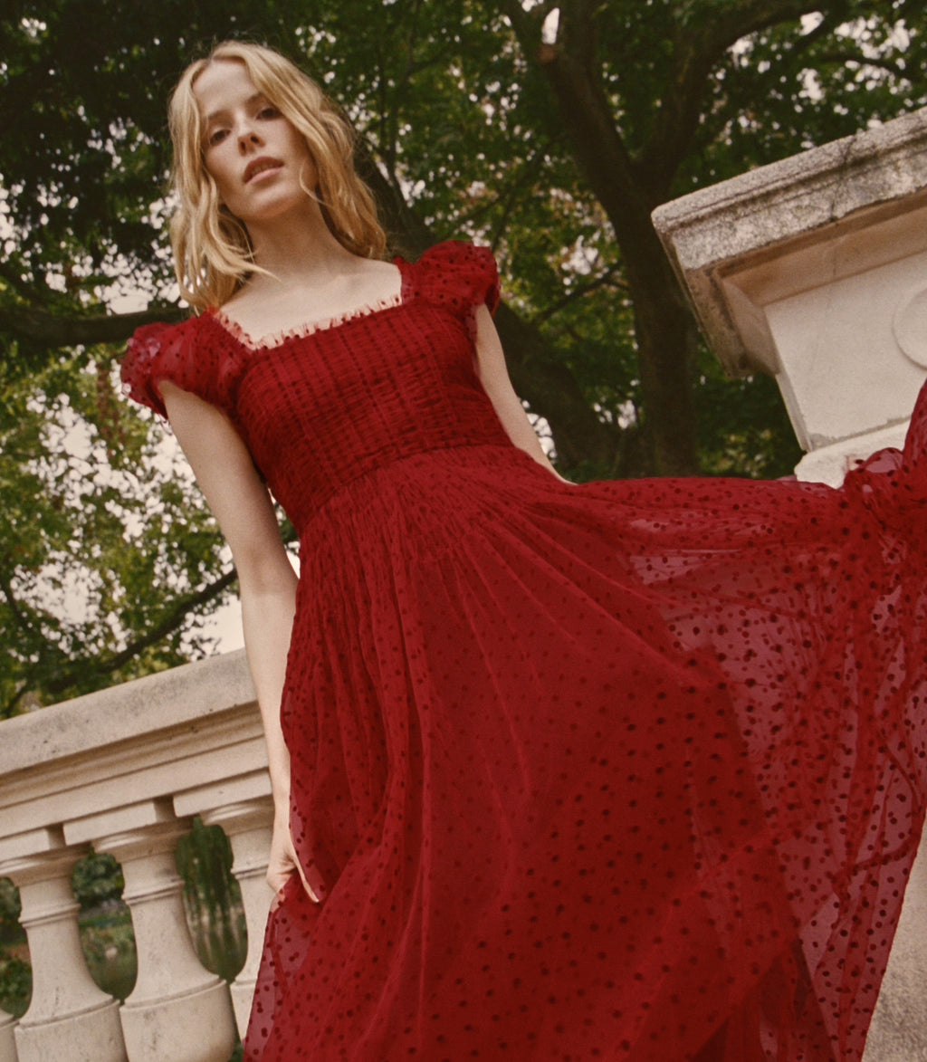 Pamelina Dress - Rosso