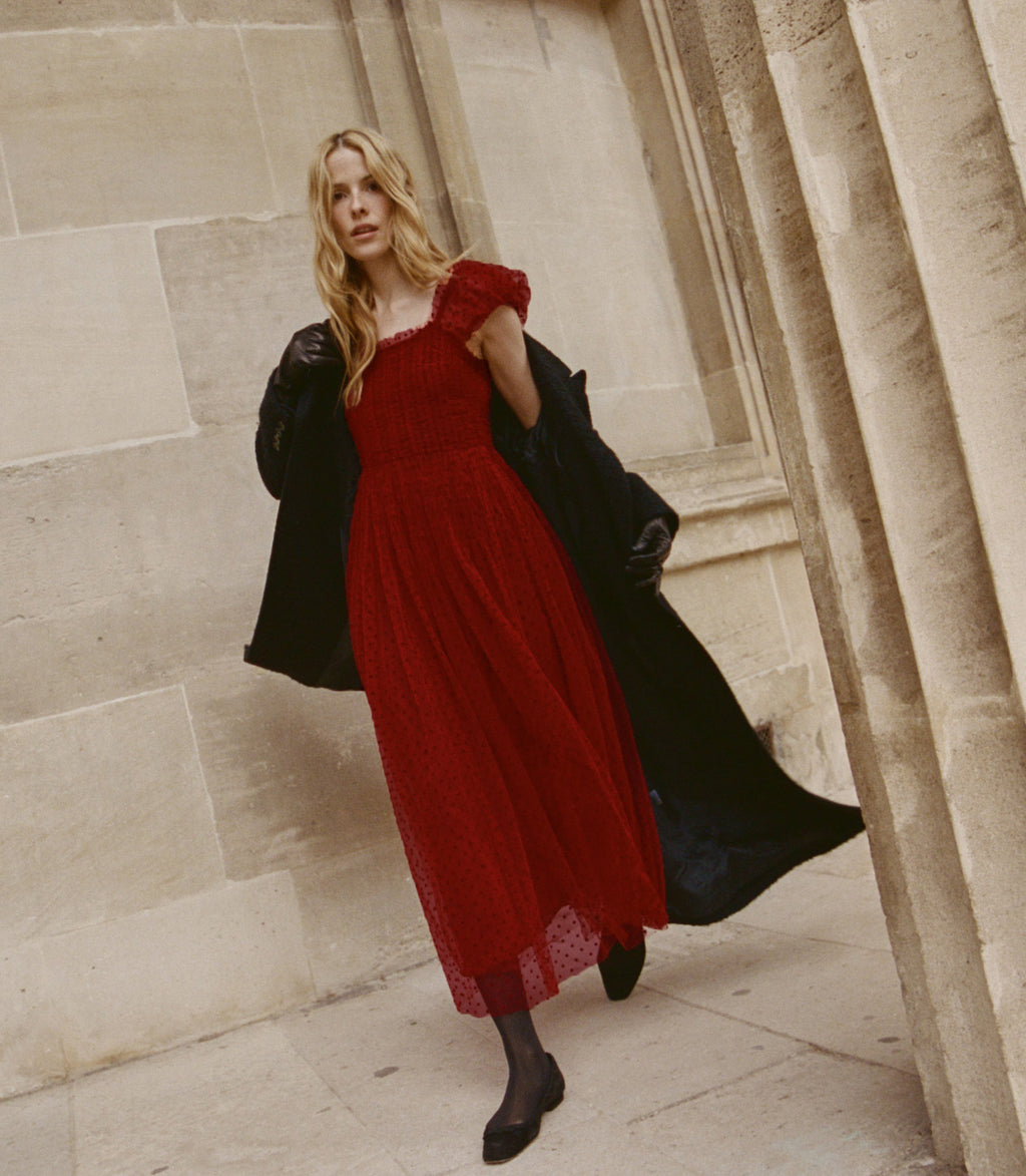 Pamelina Dress - Rosso