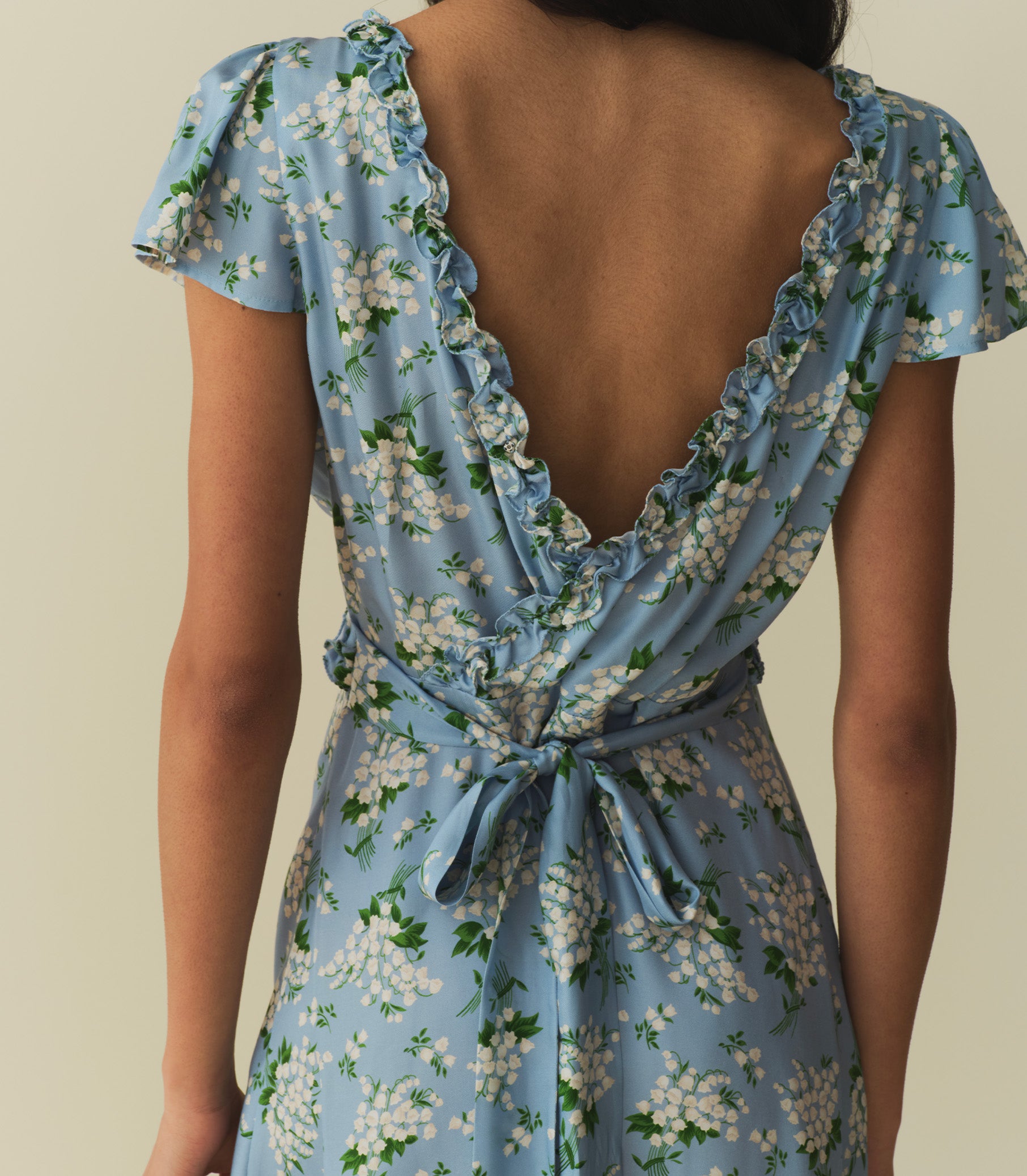 TAYLA DRESS -- SKY MAY BELL FLORAL view 3