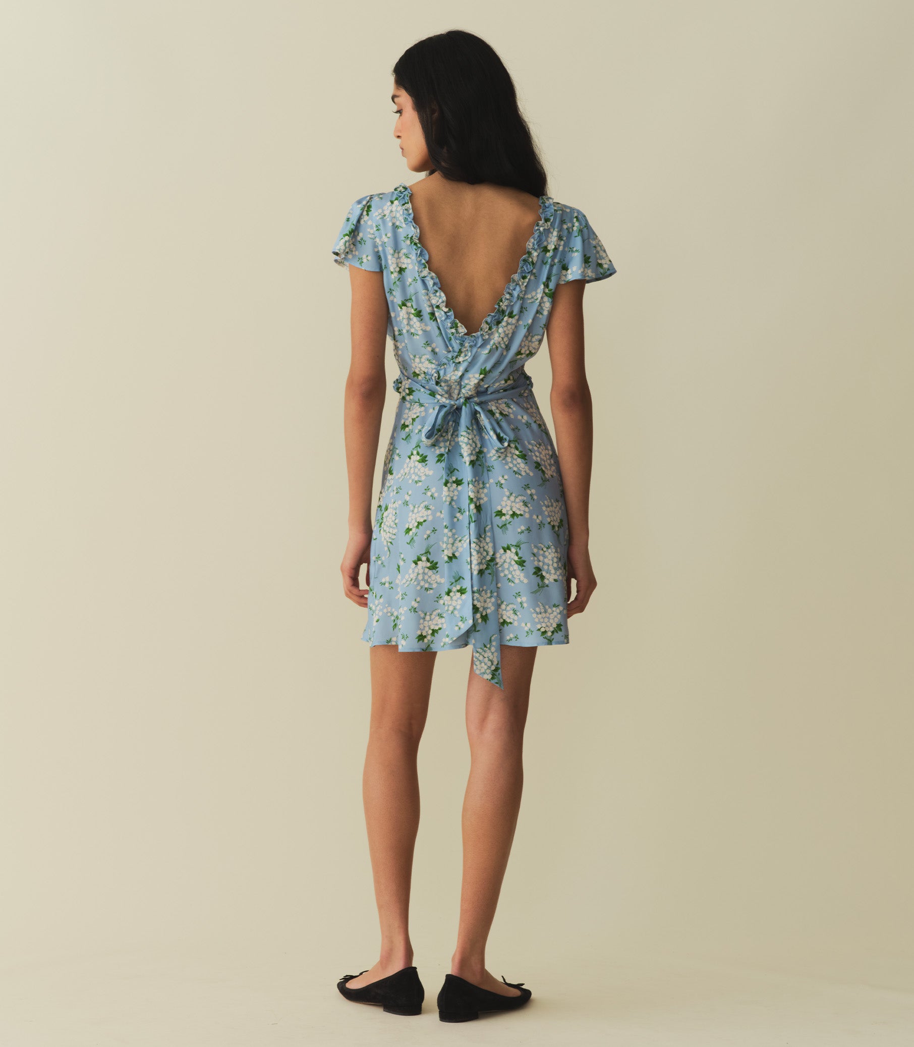 TAYLA DRESS -- SKY MAY BELL FLORAL view 4