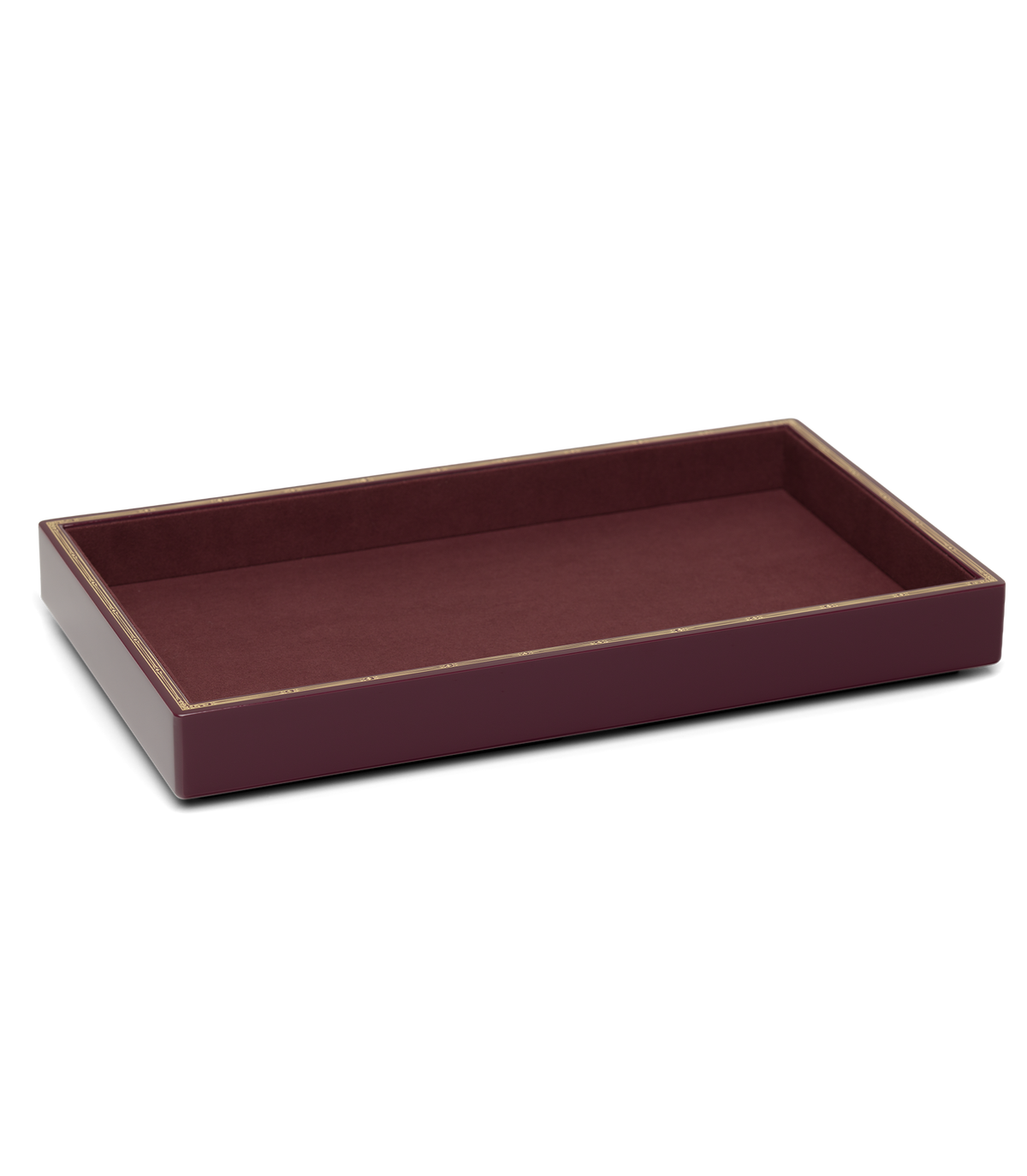DÔEN &amp; TROVE LARGE JEWELRY TRAY -- BURGUNDY view 6
