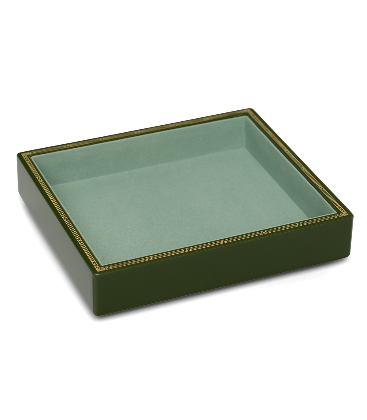 DÔEN & TROVE SMALL JEWELRY TRAY -- OLIVE GREEN