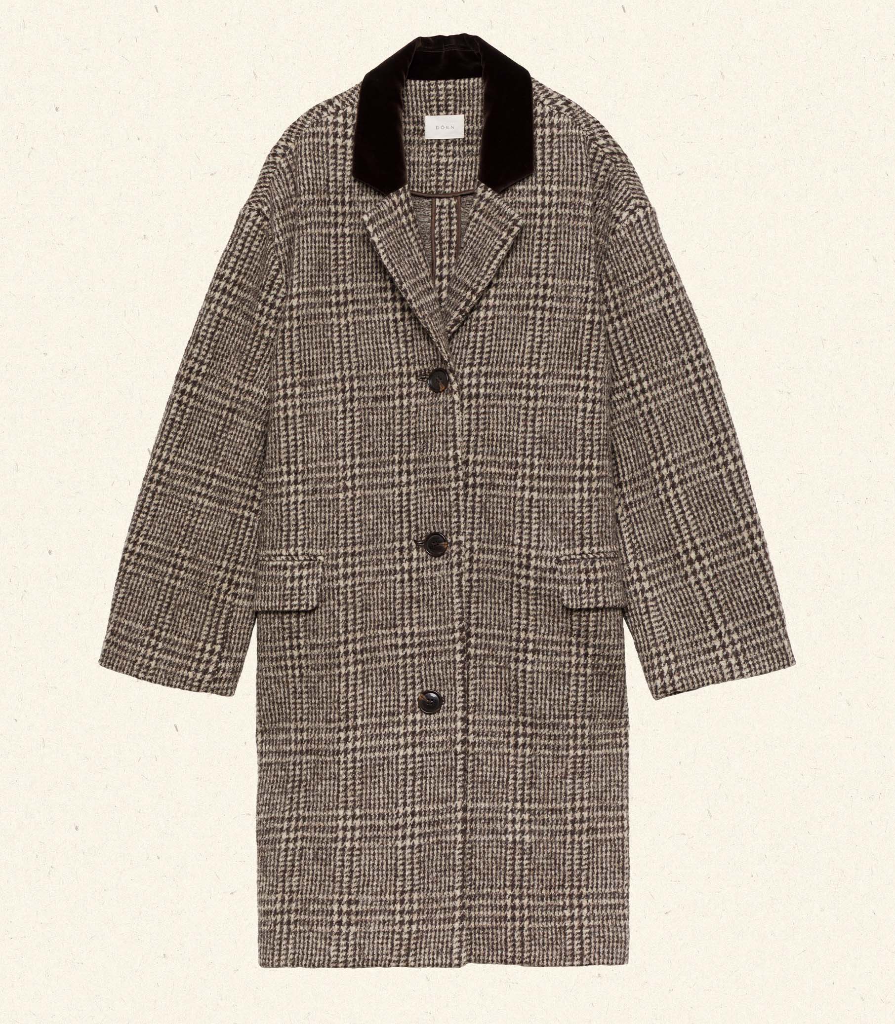 DOVER COAT -- LASCELLE HOUNDSTOOTH CHECK view 8