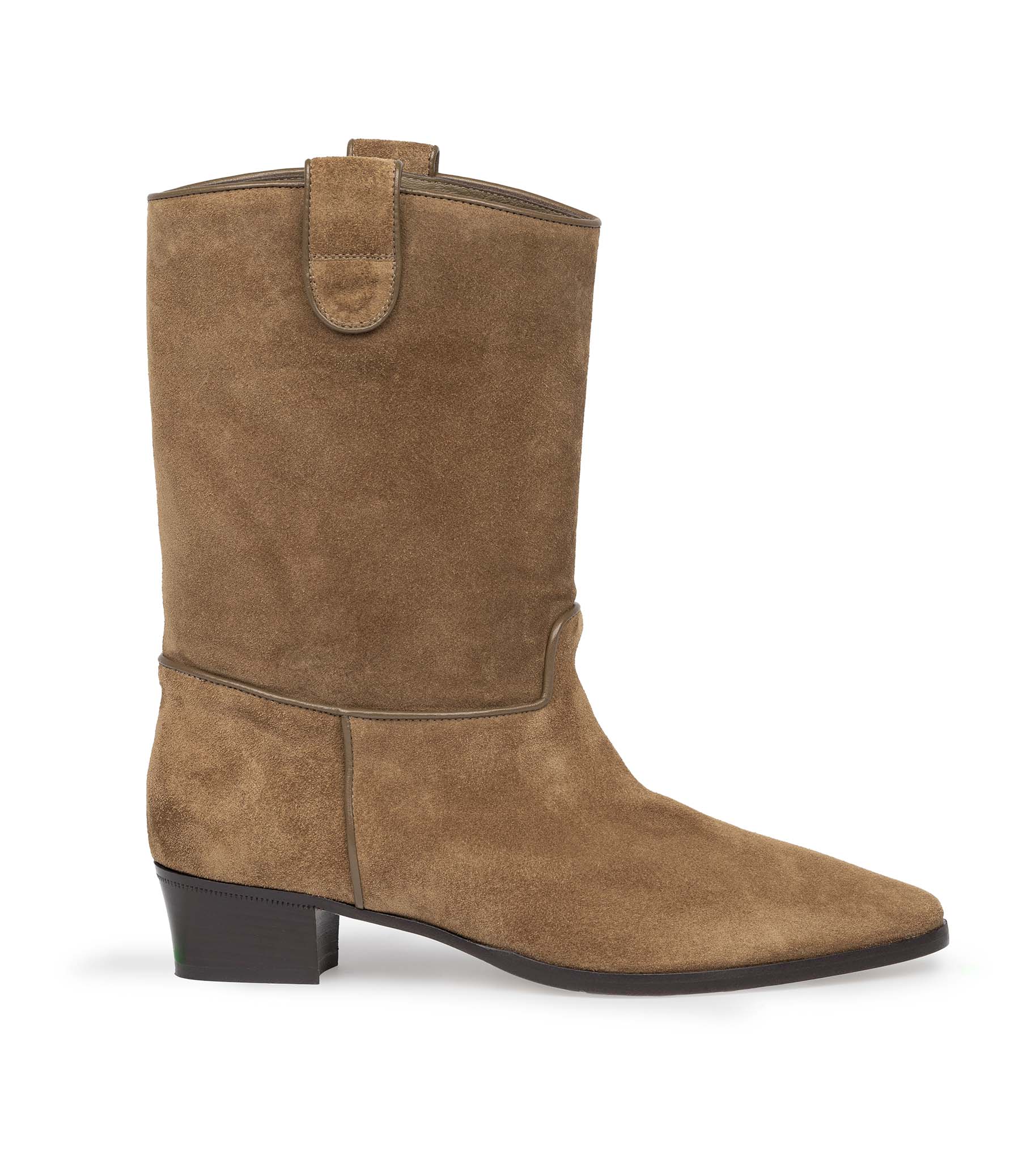 DEMI RIVIERA BOOT -- MOUTARDE SUEDE view 5