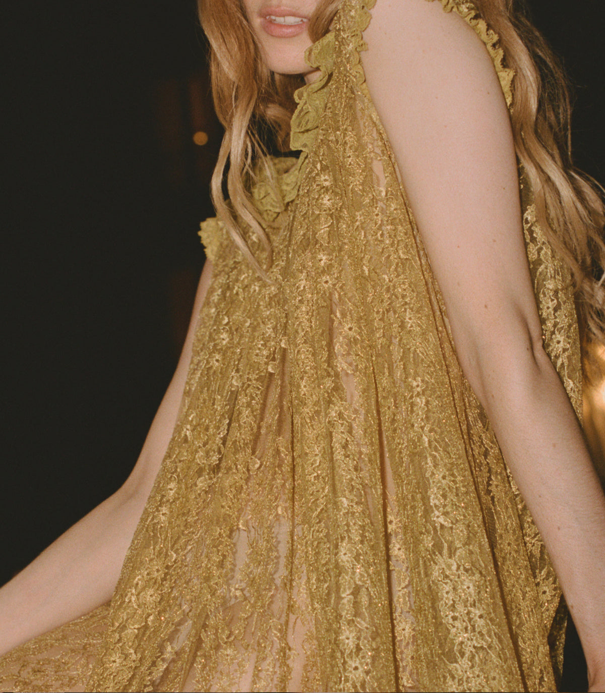 EDIE DRESS -- ANTIQUE GOLD view 5
