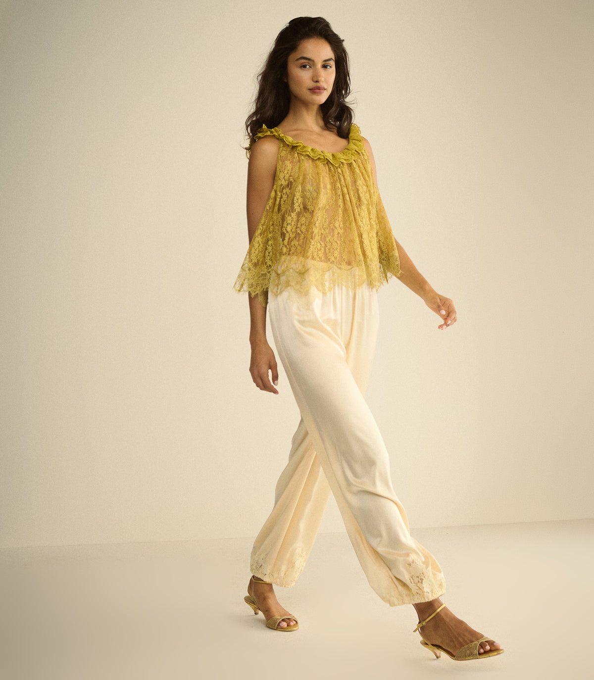 ELANE TOP -- ANTIQUE GOLD view 2
