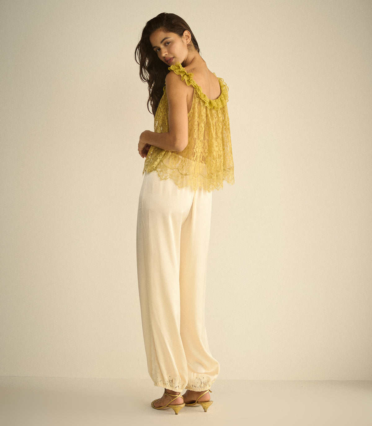 ELANE TOP -- ANTIQUE GOLD view 4
