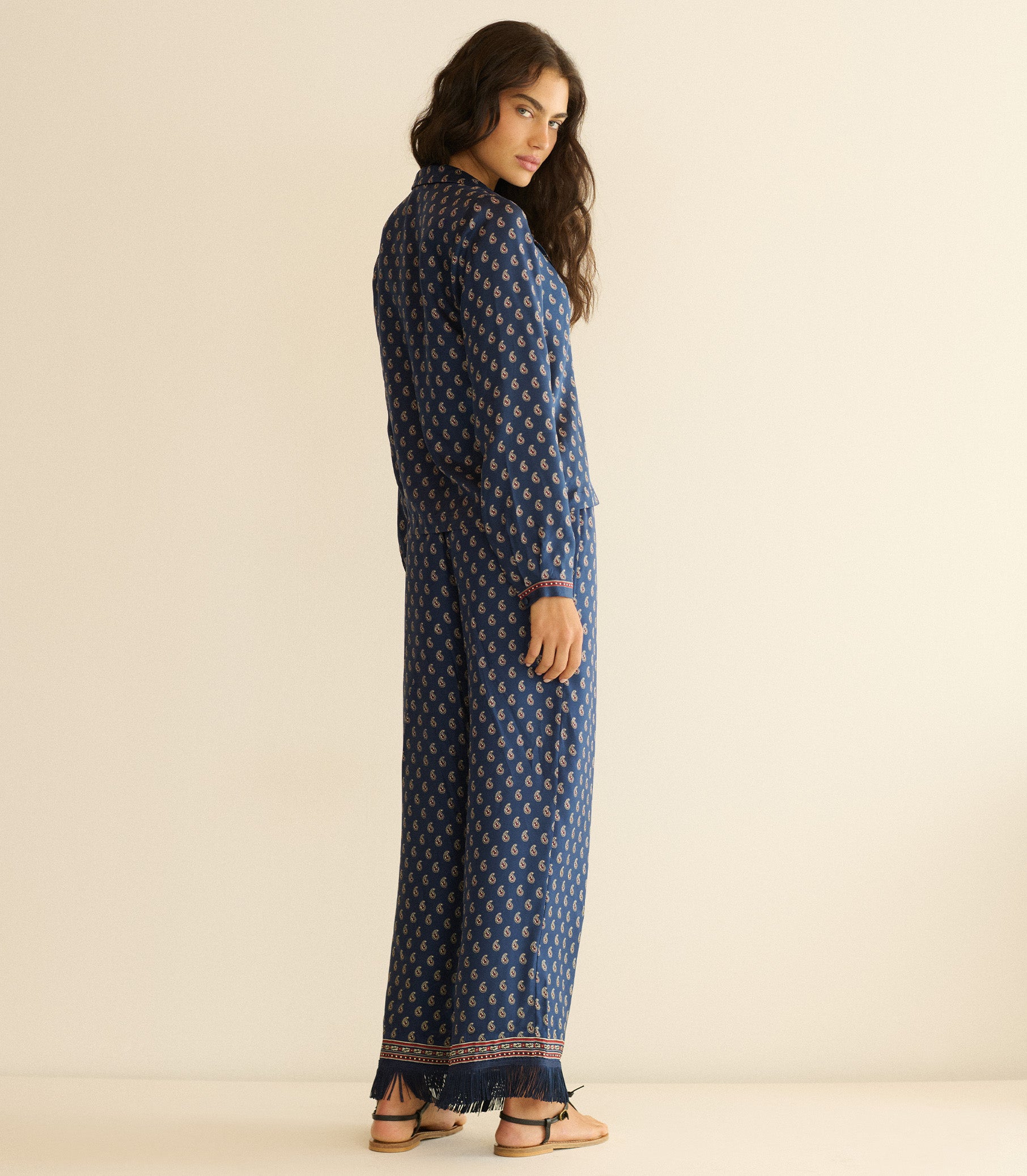 ELENE TOP -- BLEU TAORMINA PAISLEY view 6
