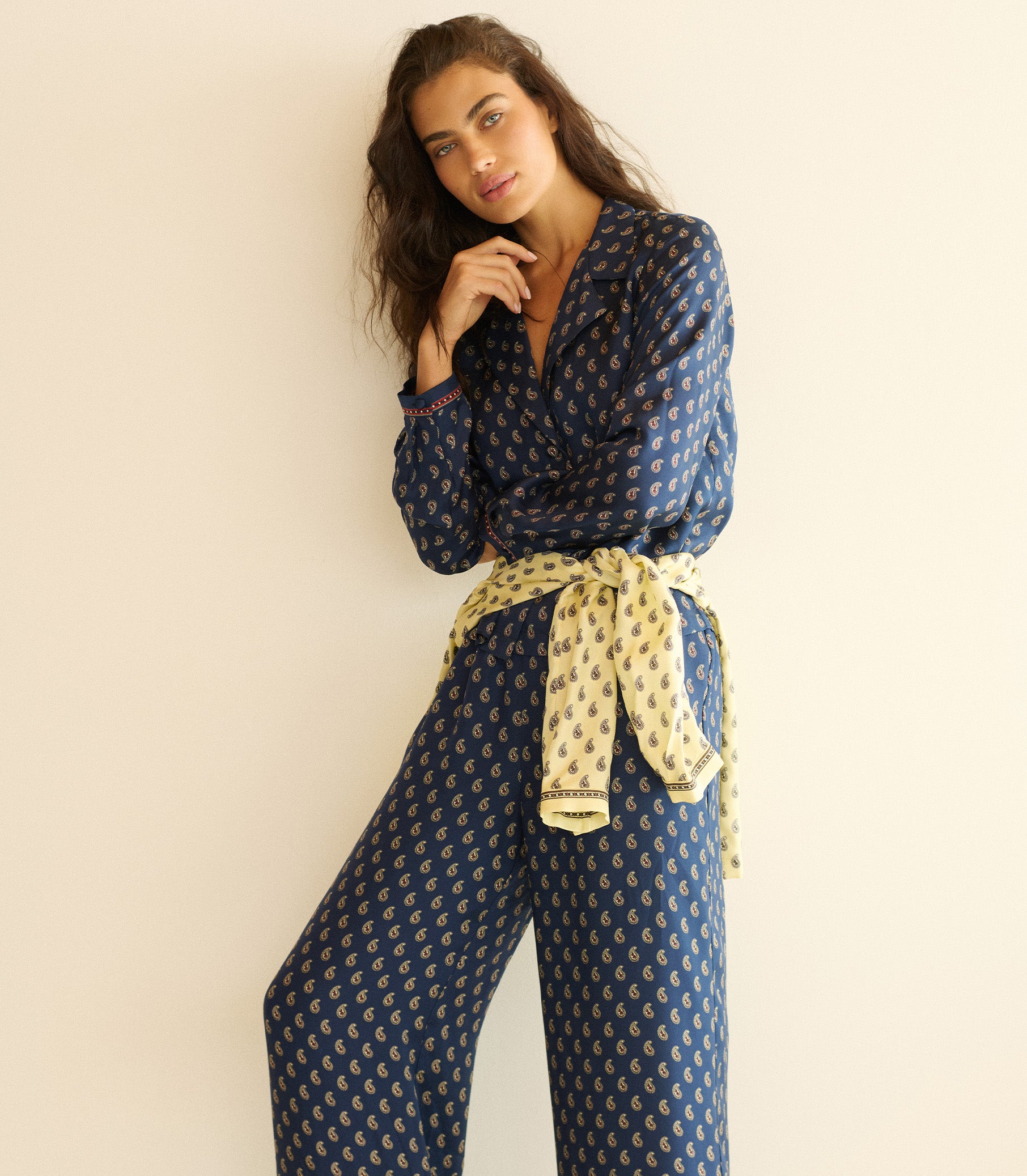 ELENE TOP -- BLEU TAORMINA PAISLEY view 5
