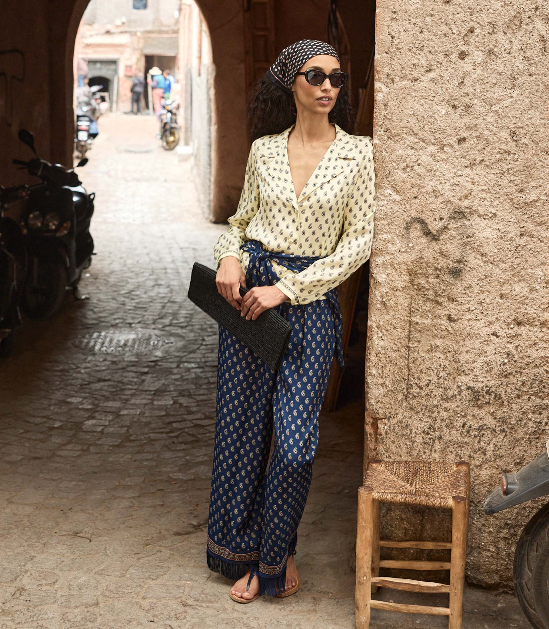 ELENE TOP -- SUNLIGHT TAORMINA PAISLEY view 3
