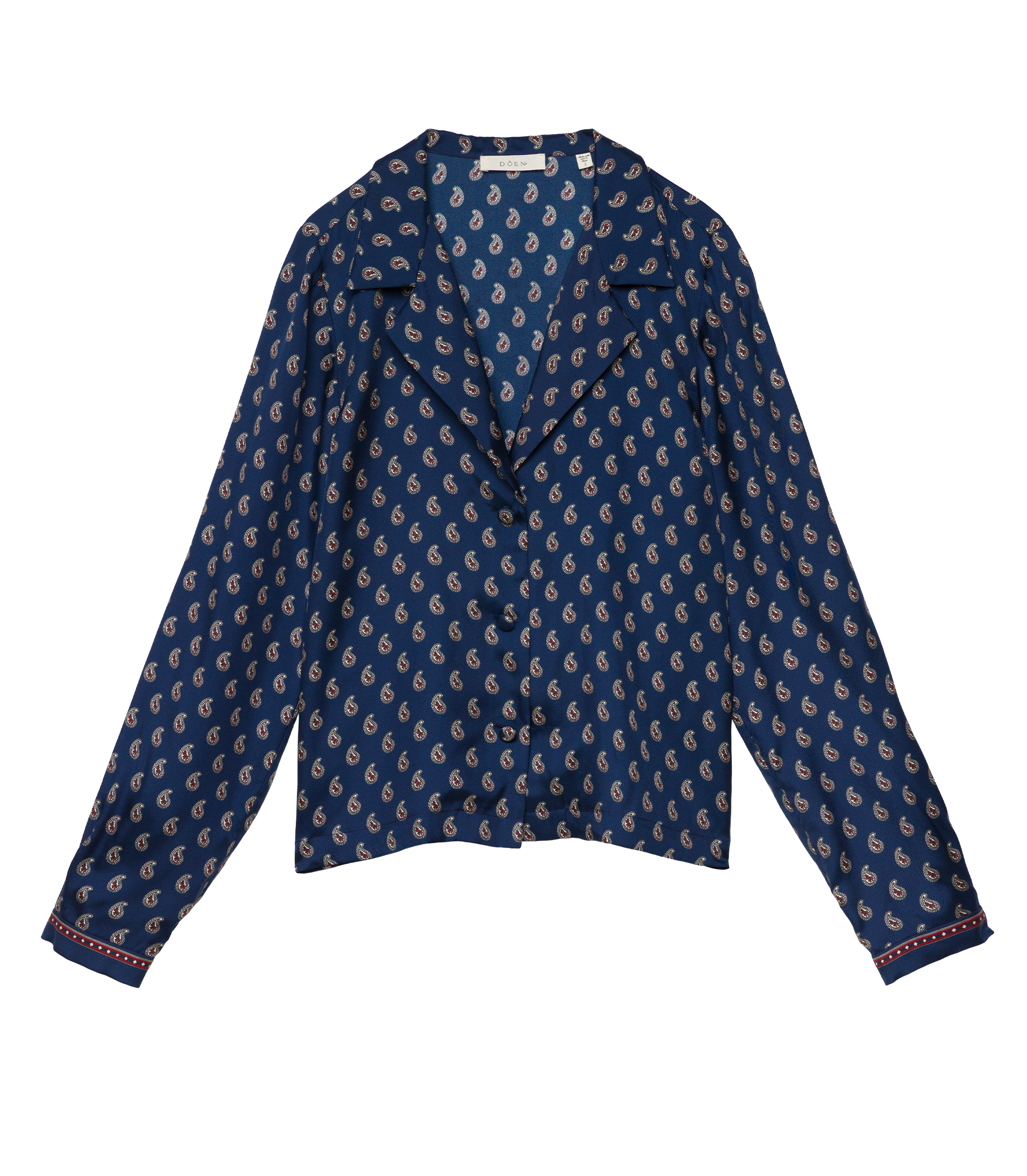 ELENE TOP -- BLEU TAORMINA PAISLEY view 10
