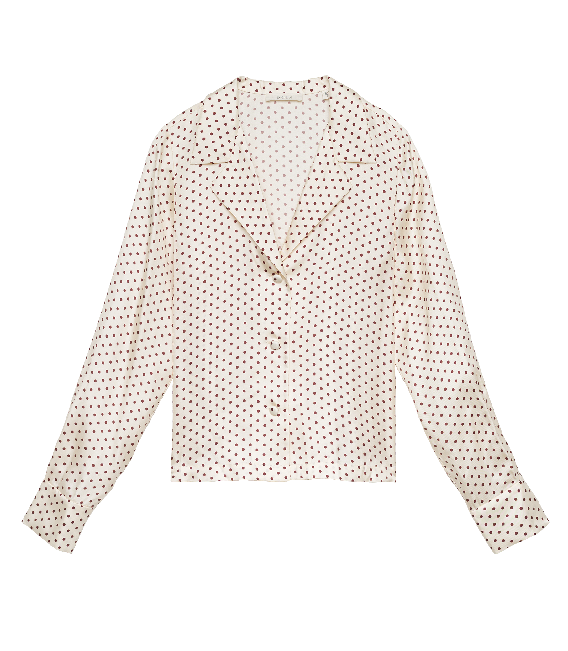 ELENE TOP -- CRÈME PORTIA DOT view 9
