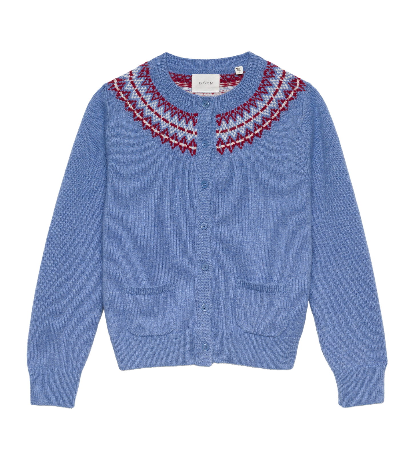 ELLIOT CASHMERE CARDIGAN -- VASHON JACQUARD