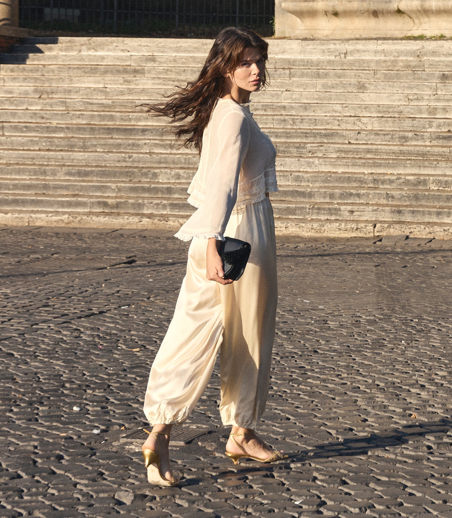ELODINE TOP -- SEA SALT