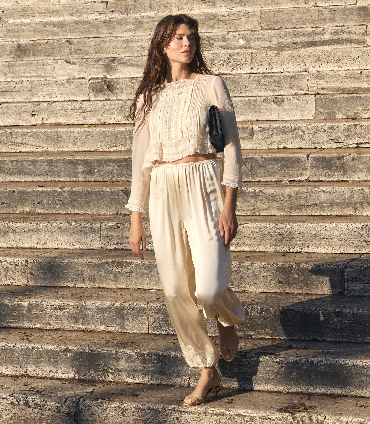 ELODINE TOP -- SEA SALT